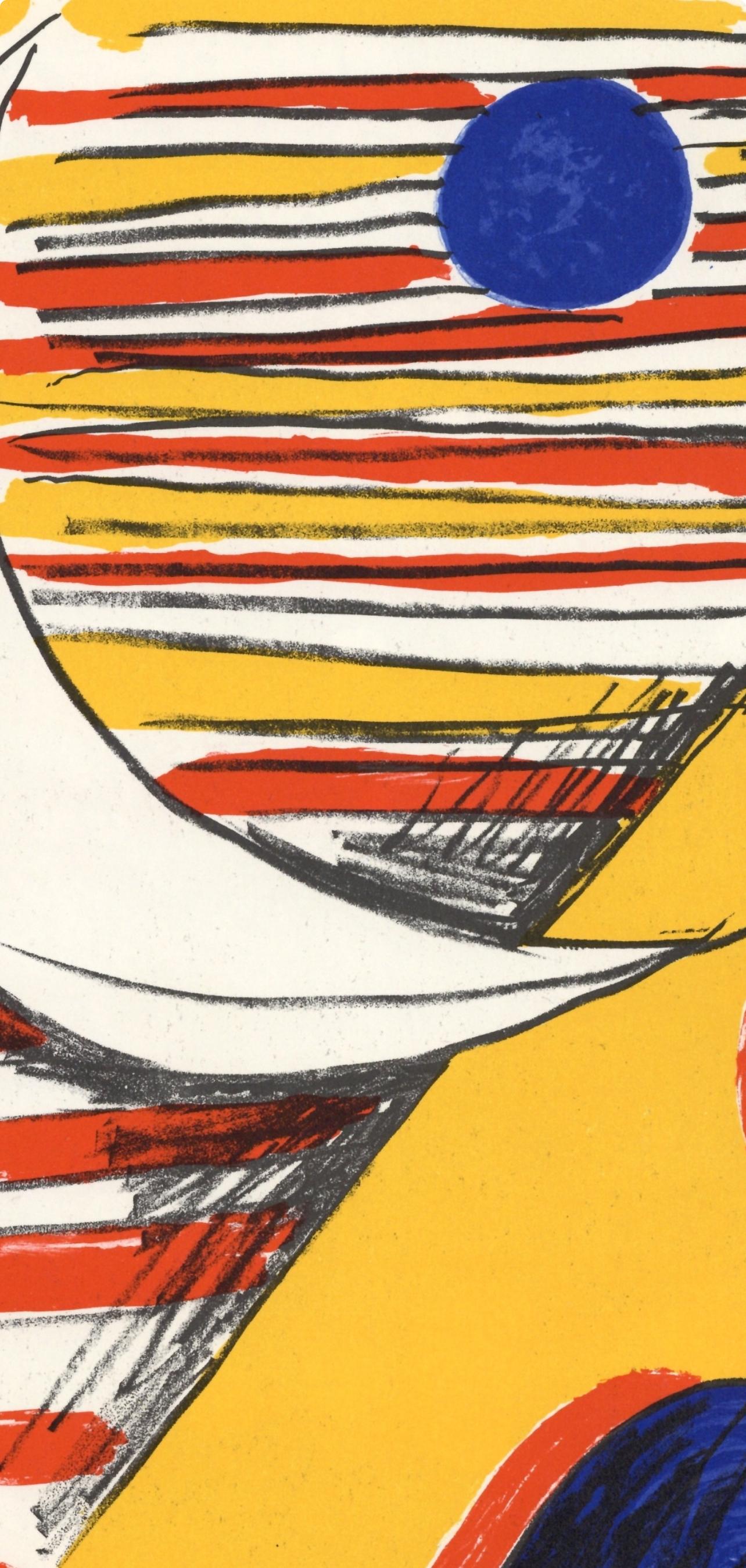 Calder, La Lune et la Montagne jaune, Derrière le miroir (after) For Sale 1