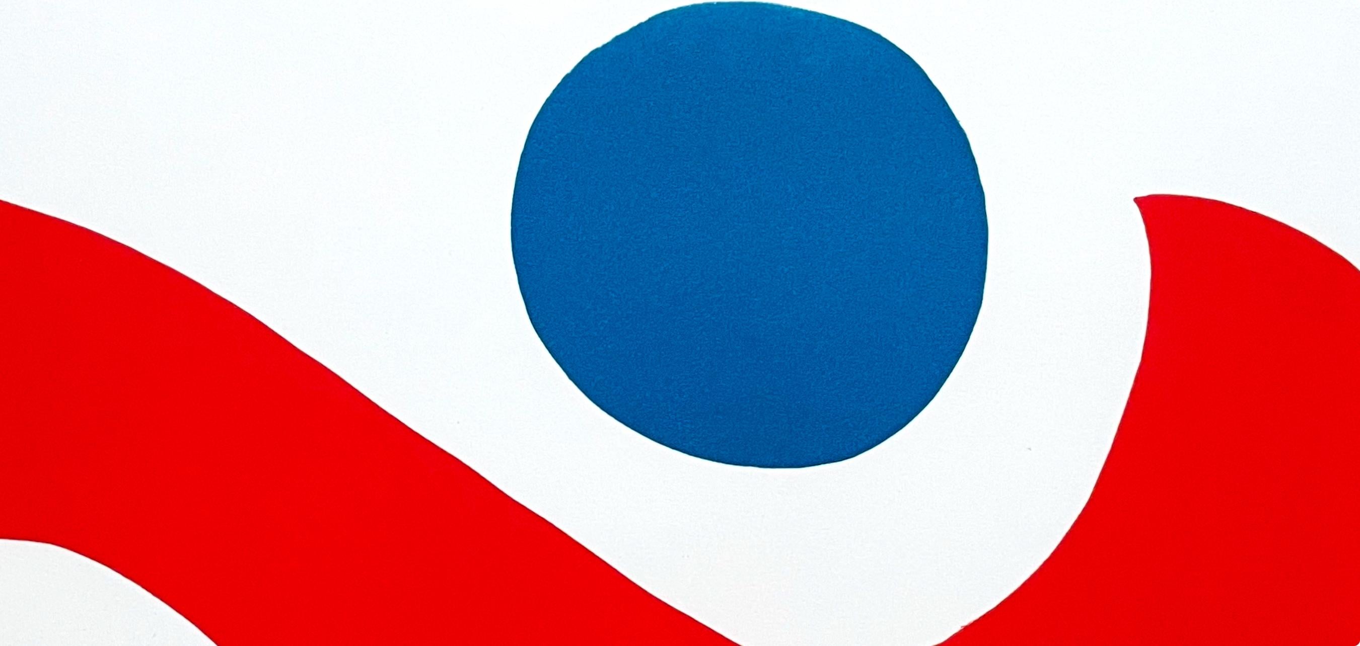Calder, Sky Bird, Braniff International Airways Flying Colors (after) - Gray Figurative Print by Alexander Calder