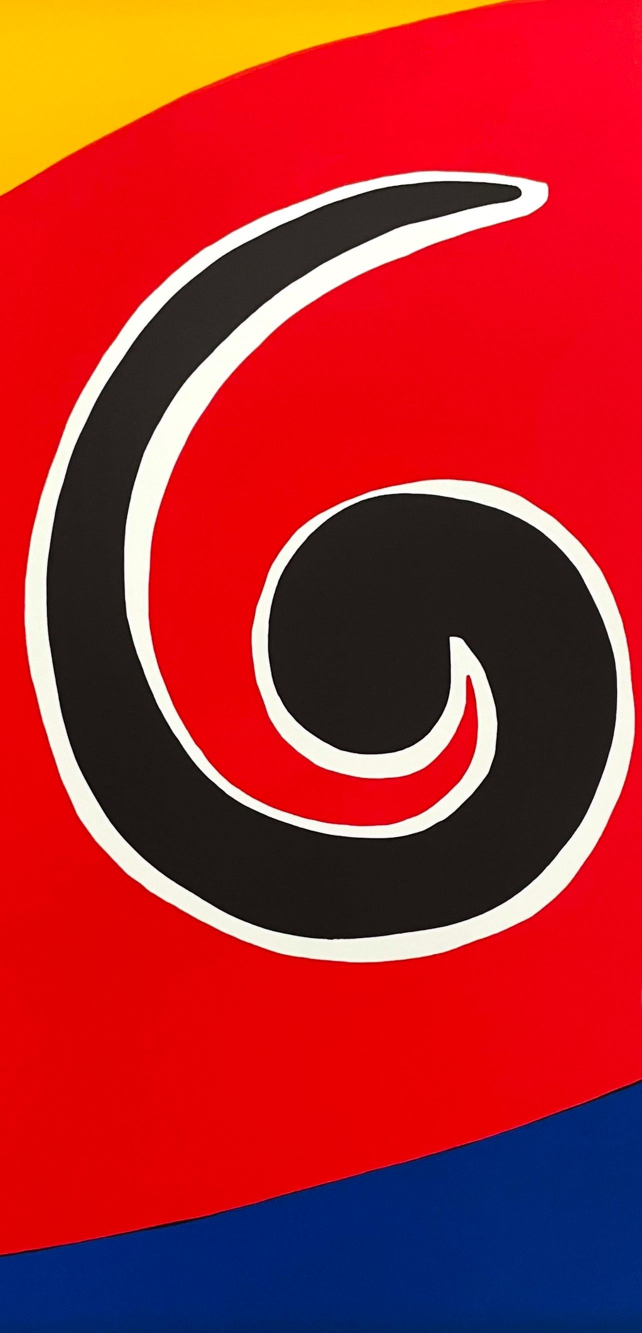 Calder, Himmel Wirbel, Braniff International Airways Fliegende Farben (nach) – Print von Alexander Calder