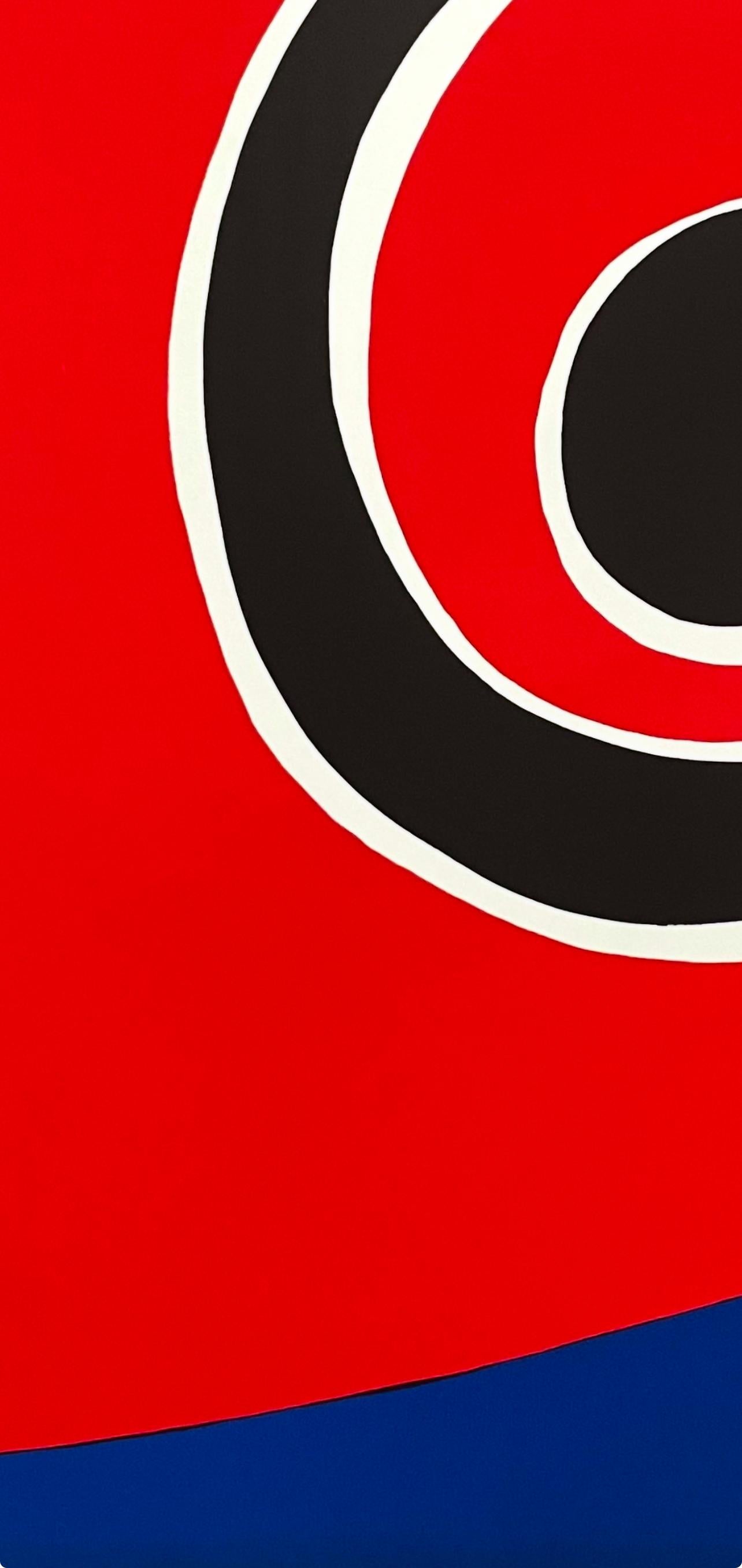 Calder, Himmel Wirbel, Braniff International Airways Fliegende Farben (nach) (Rot), Figurative Print, von Alexander Calder
