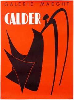 "Calder (stabile) - Galerie Maeght" Original French Art Exhibition Poster 1950s