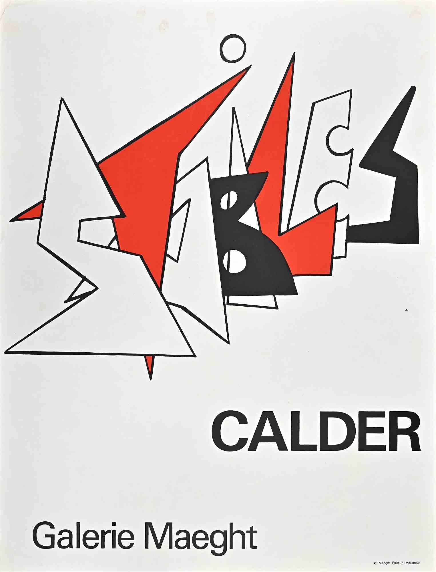 Affiche vintage d'après Alexander Calder - années 1970