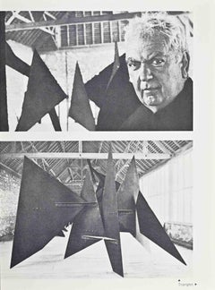 Calder's Stabiles and Portrait of the Artist - 1963