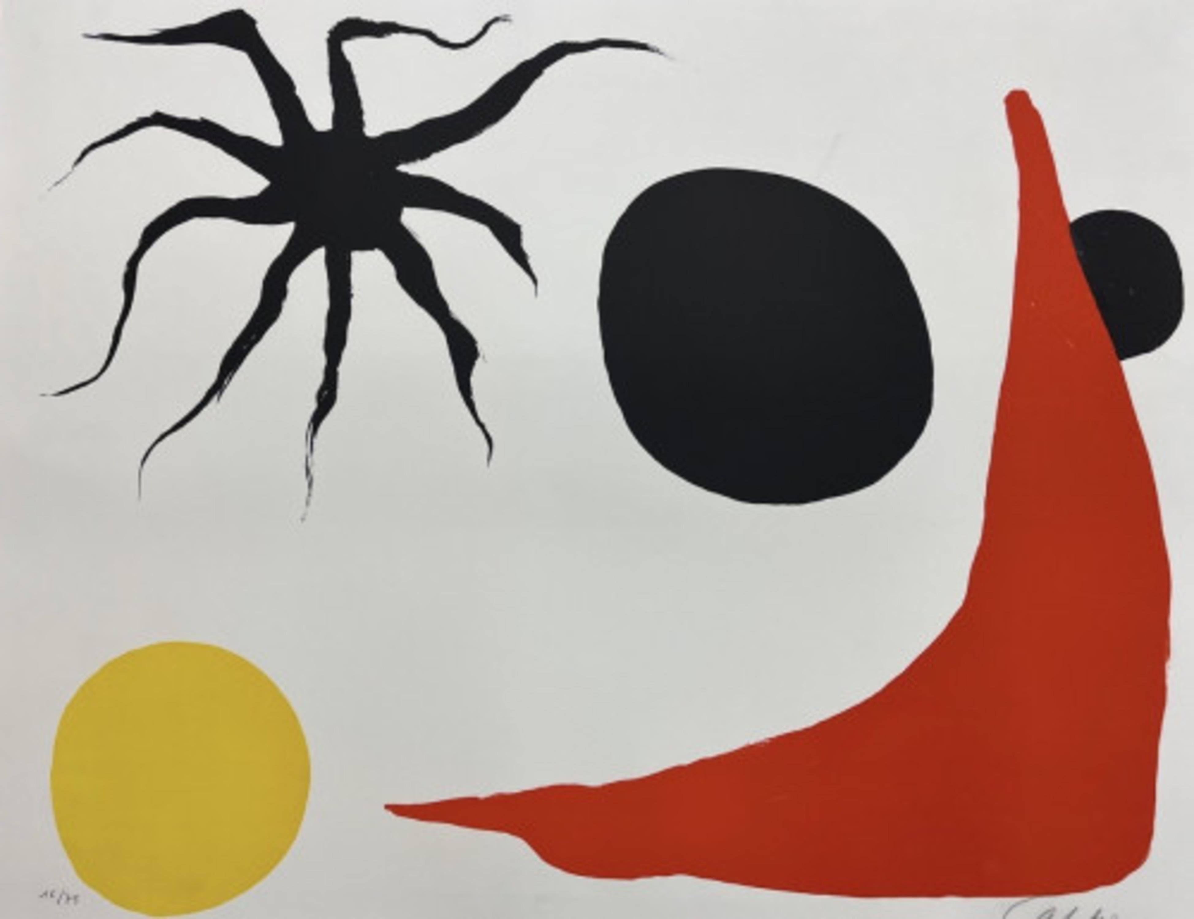 Chaussette Rouge - Print by Alexander Calder