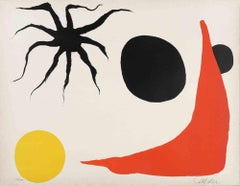 Chaussette Rouge - Original Lithograph by Alexander Calder - 1970s