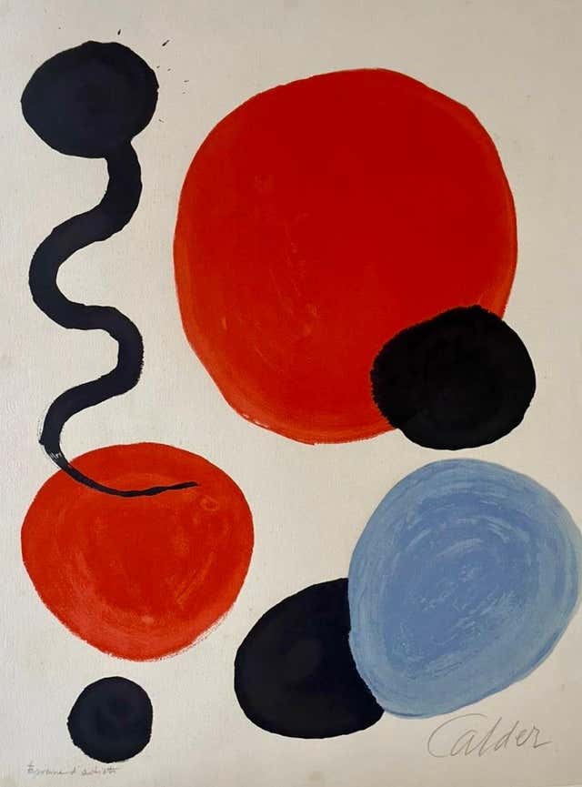 Calder Red Color Alexander Calder - Alexander Calder, 'Beastie' from Flying Colors Suite ...