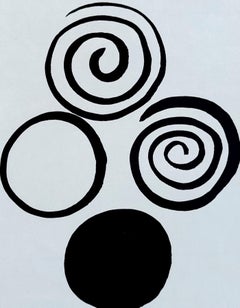 Cercles et spirales - Lithographie, 1965