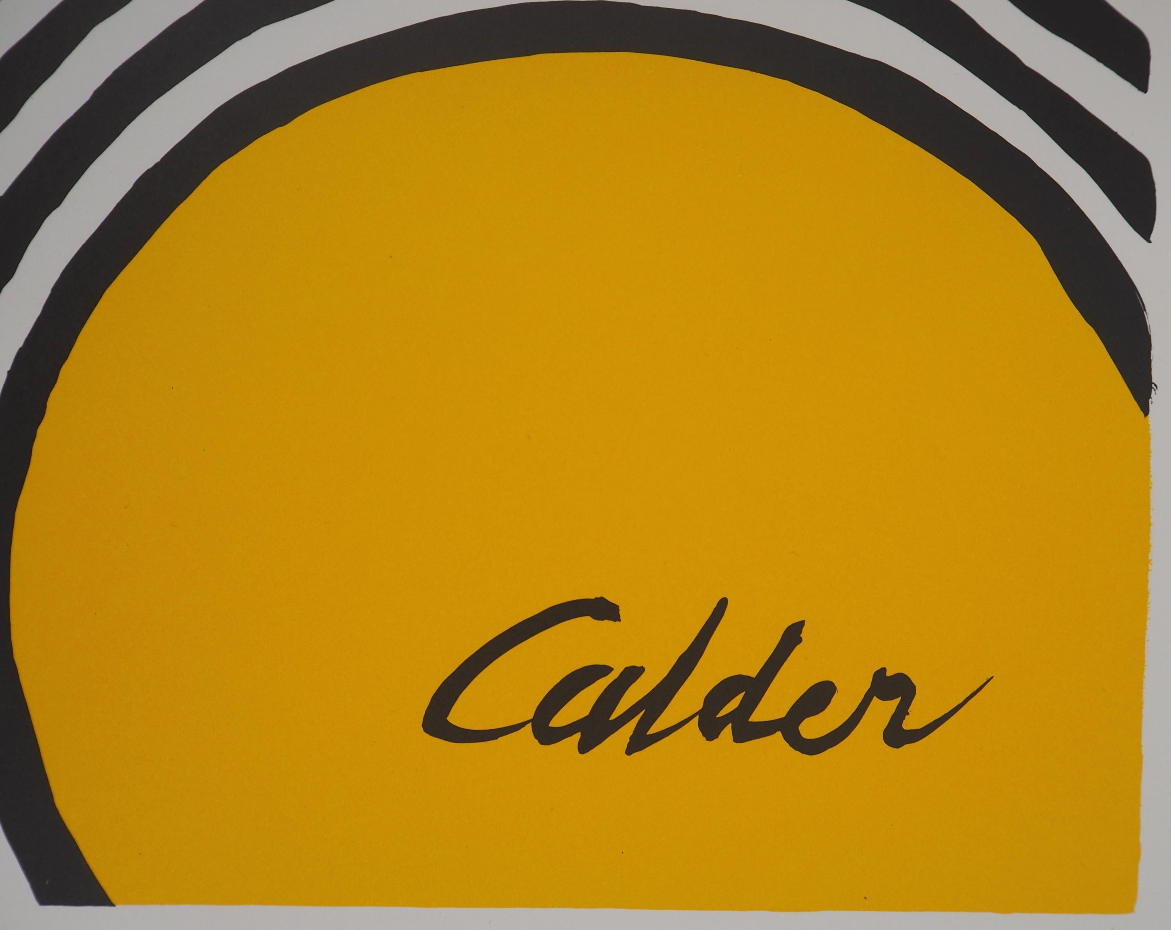 Color Balloons and Waves (Les Travestis du Reel) - Lithograph poster - 1979 - Print by Alexander Calder