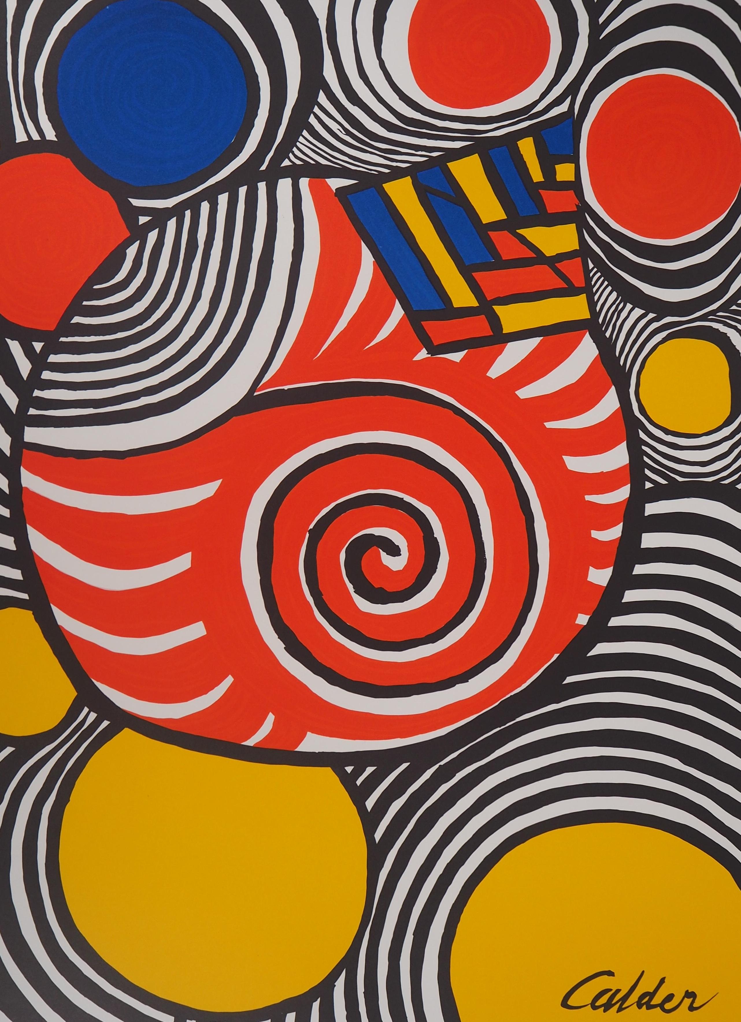 Alexander CALDER
Les Travestis du Reel, 1979

Original vintage lithograph poster
Printed in Atelier Arts-Litho
Printed signature in the plate
82 x  57 cm (c. 32.2 x 22.4 in)

Excellent condition