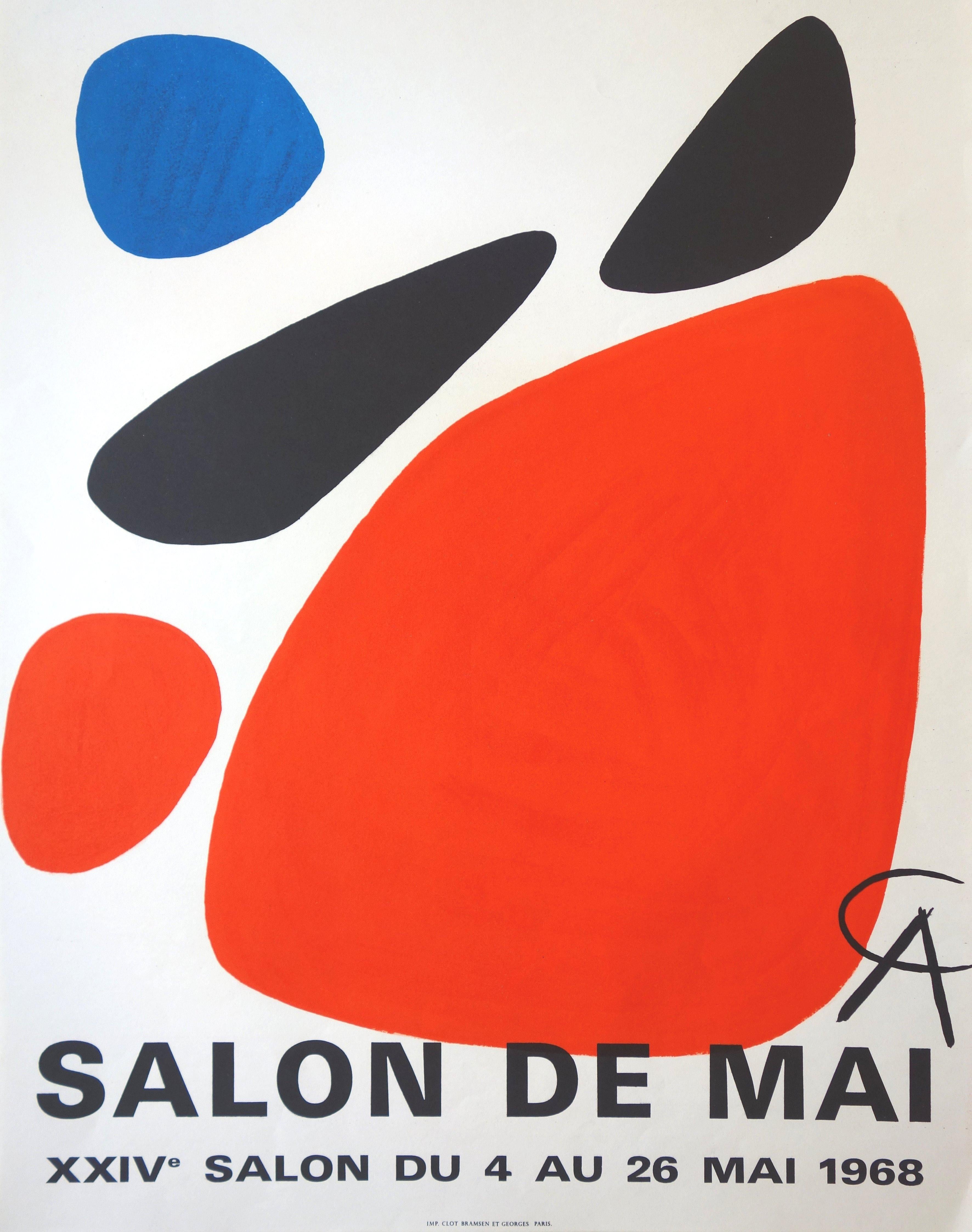Colorful Abstract Elements - Exhibition Poster  - Print by Alexander Calder