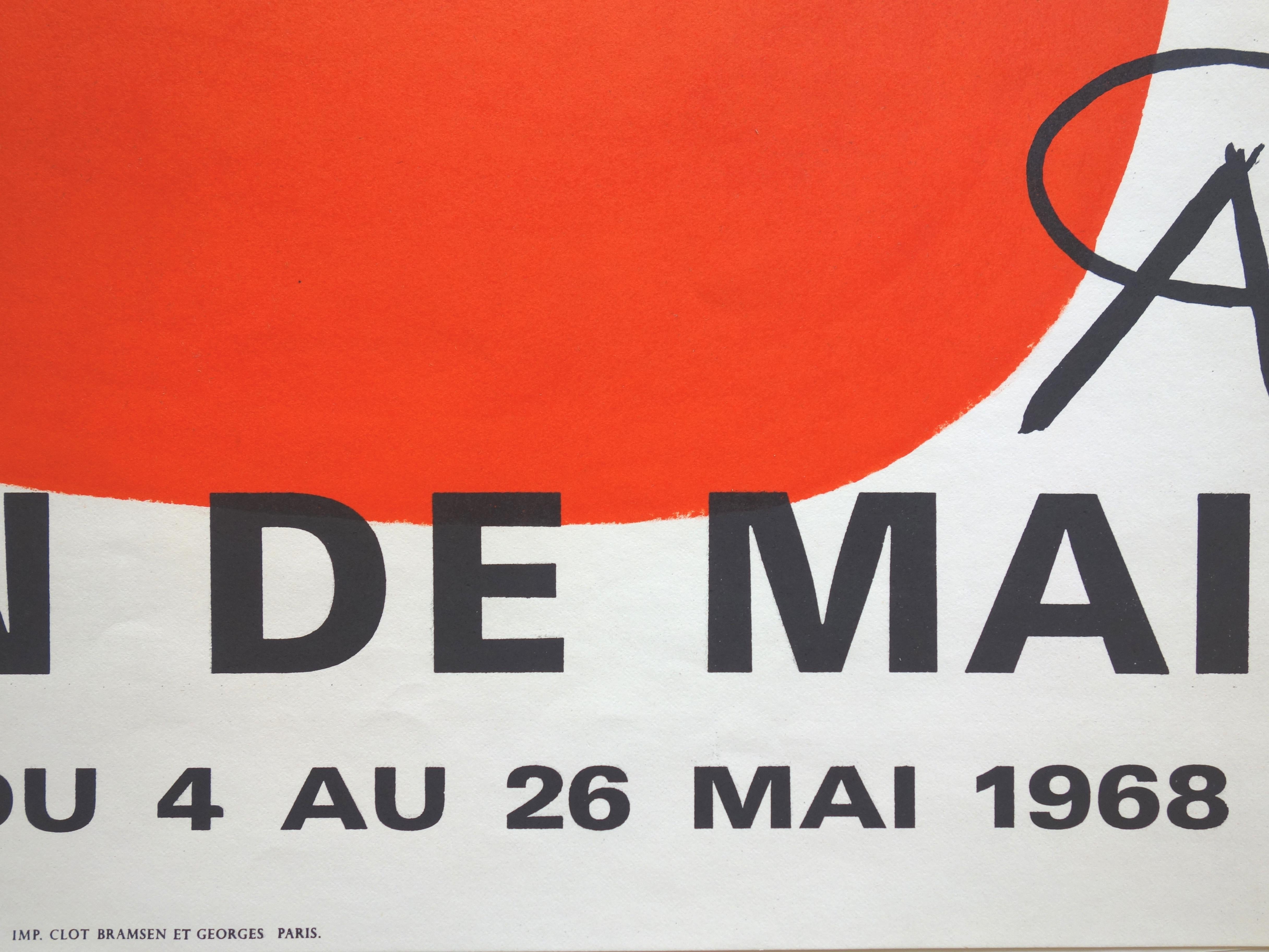 After Alexander Calder
Colorful Abstract Elements, 1968

Poster
Printed signature in the plate
Made for the exhibition of Alexander Calder at Modern art Museum of Paris, in 1968
65 x 48 cm (c. 25.5 x 18.8 in)

Excellent condition