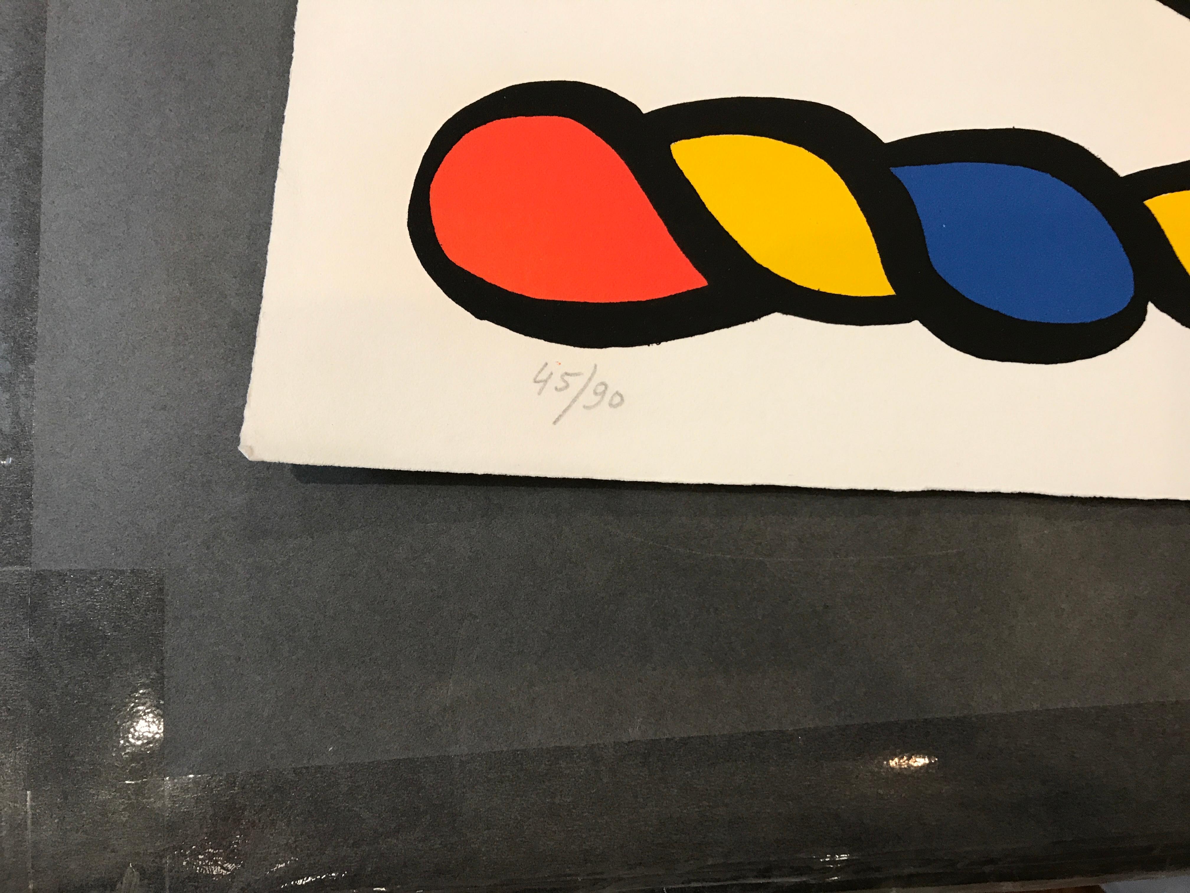 Composition aux formes géométriques - Pop Art Print by Alexander Calder