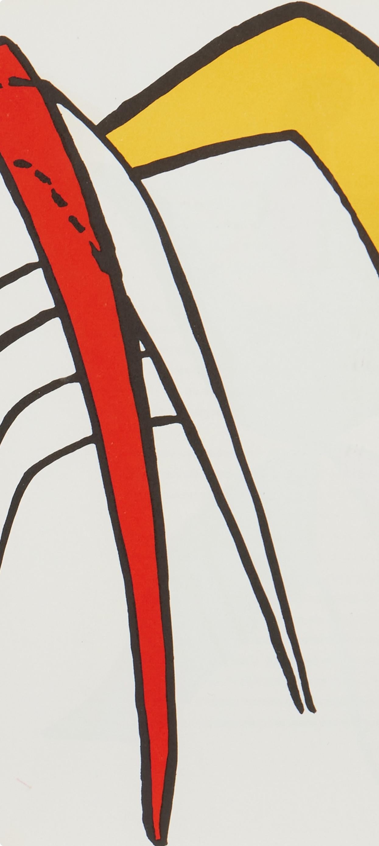 Composition, Derrière le miroir - Print by Alexander Calder