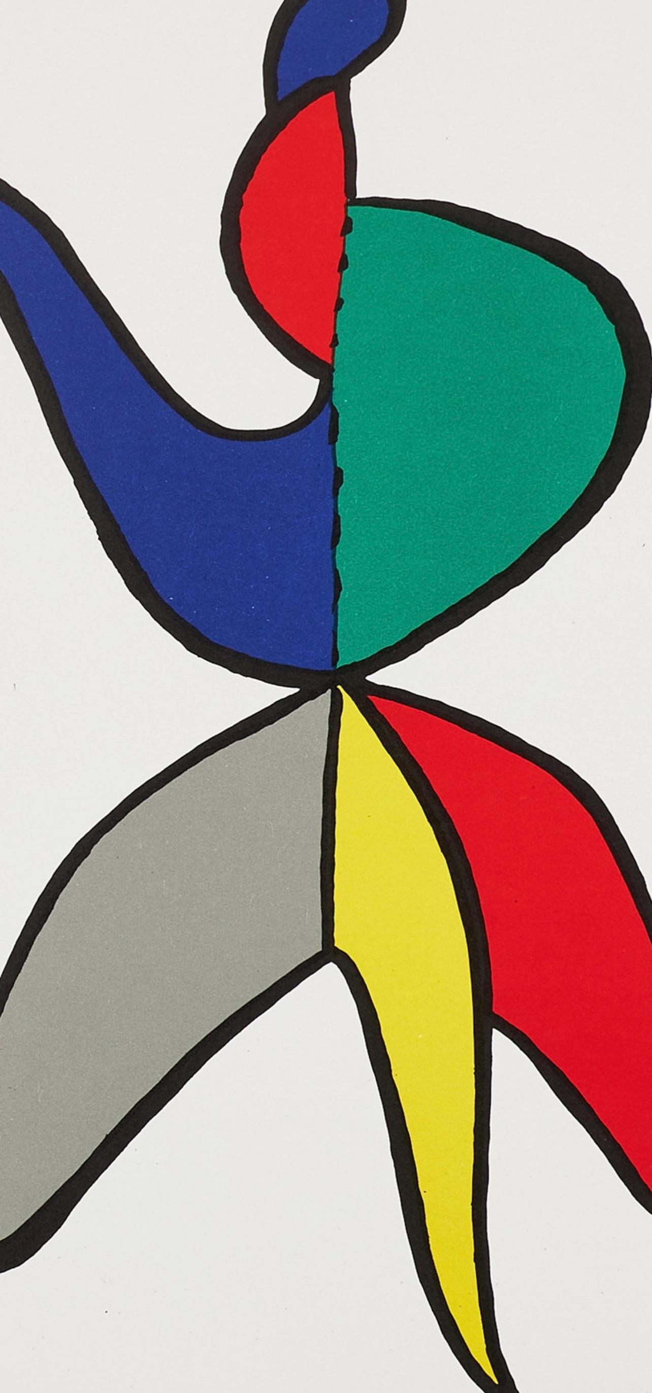 Composición, Derrière le miroir - Print de Alexander Calder
