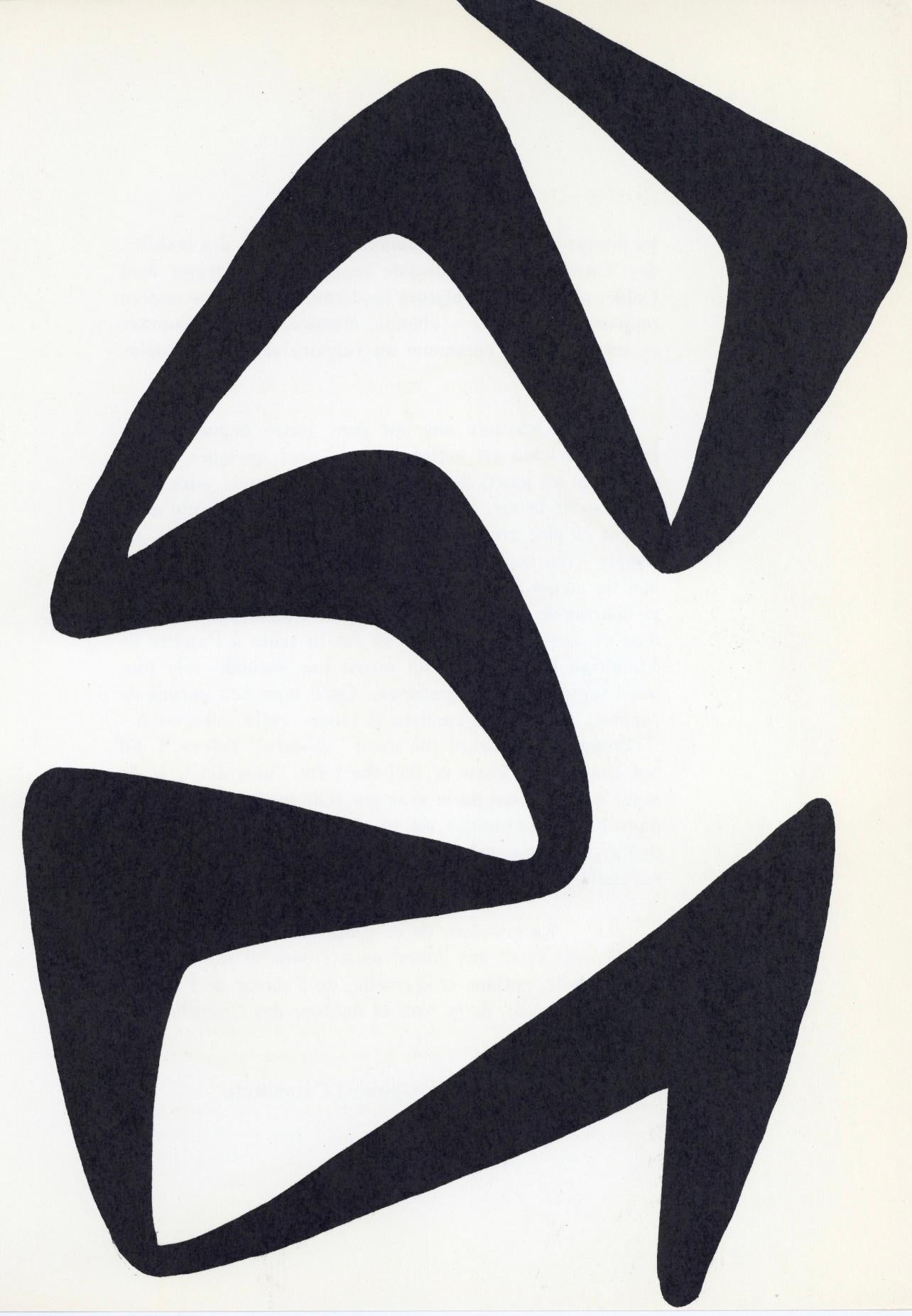 Composición, Derrière le miroir - Print de Alexander Calder