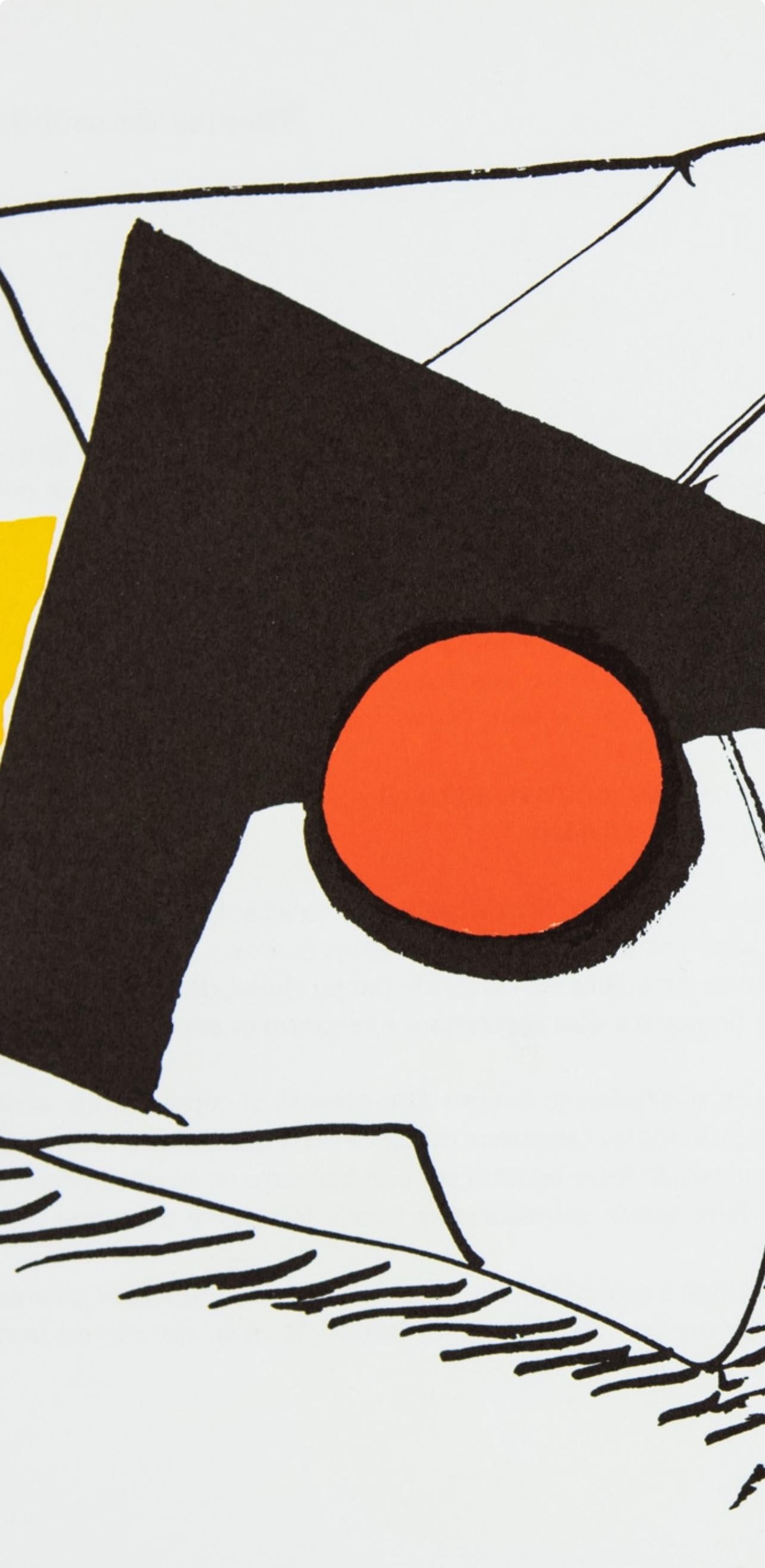 Composition, Derrière le miroir - Print by Alexander Calder