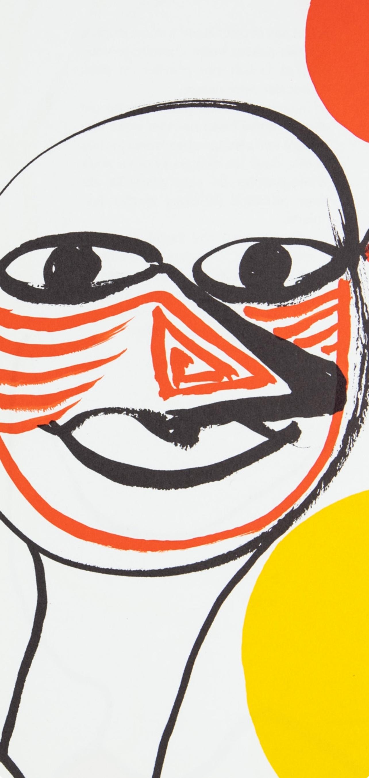 Zusammensetzung, Derrière le miroir – Print von Alexander Calder