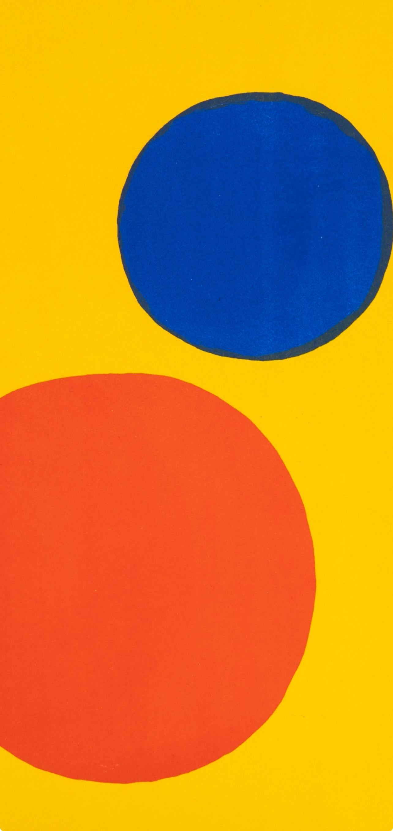 Zusammensetzung, Derrière le miroir – Print von Alexander Calder