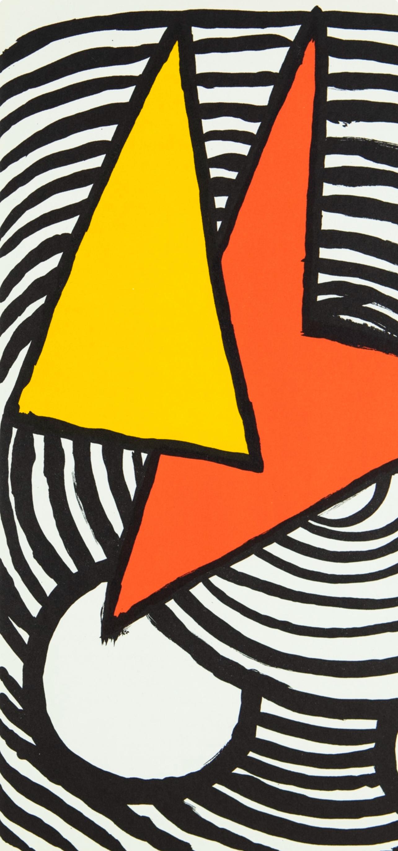 Composizione, Derrière le miroir - Print di Alexander Calder