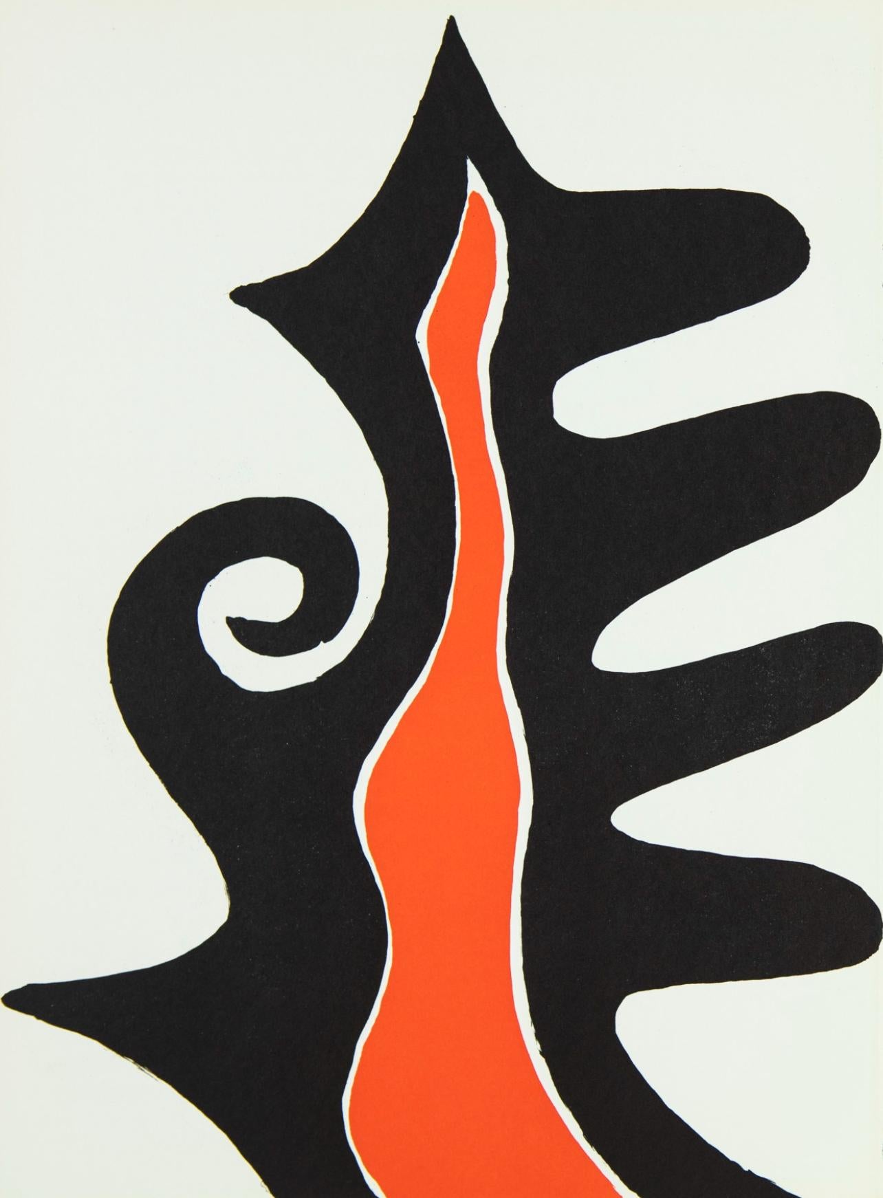Zusammensetzung, Derrière le miroir – Print von Alexander Calder