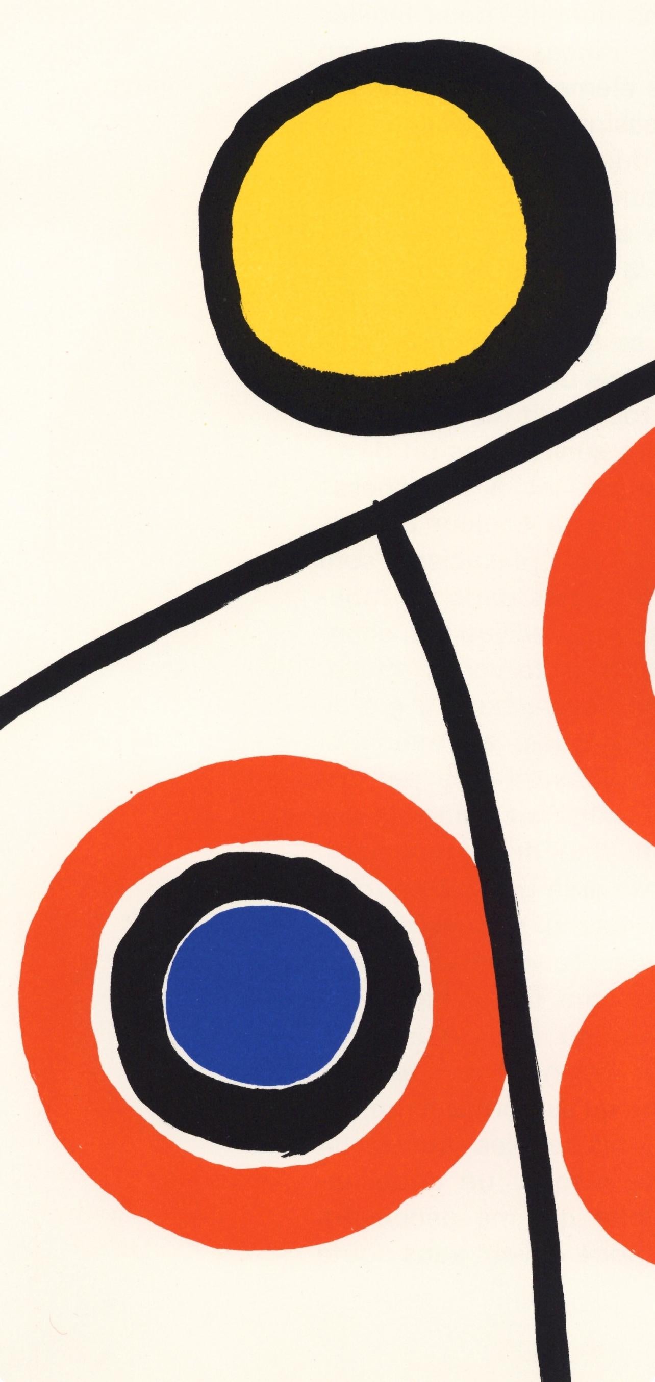 Composition, Derrière le miroir - Print de Alexander Calder