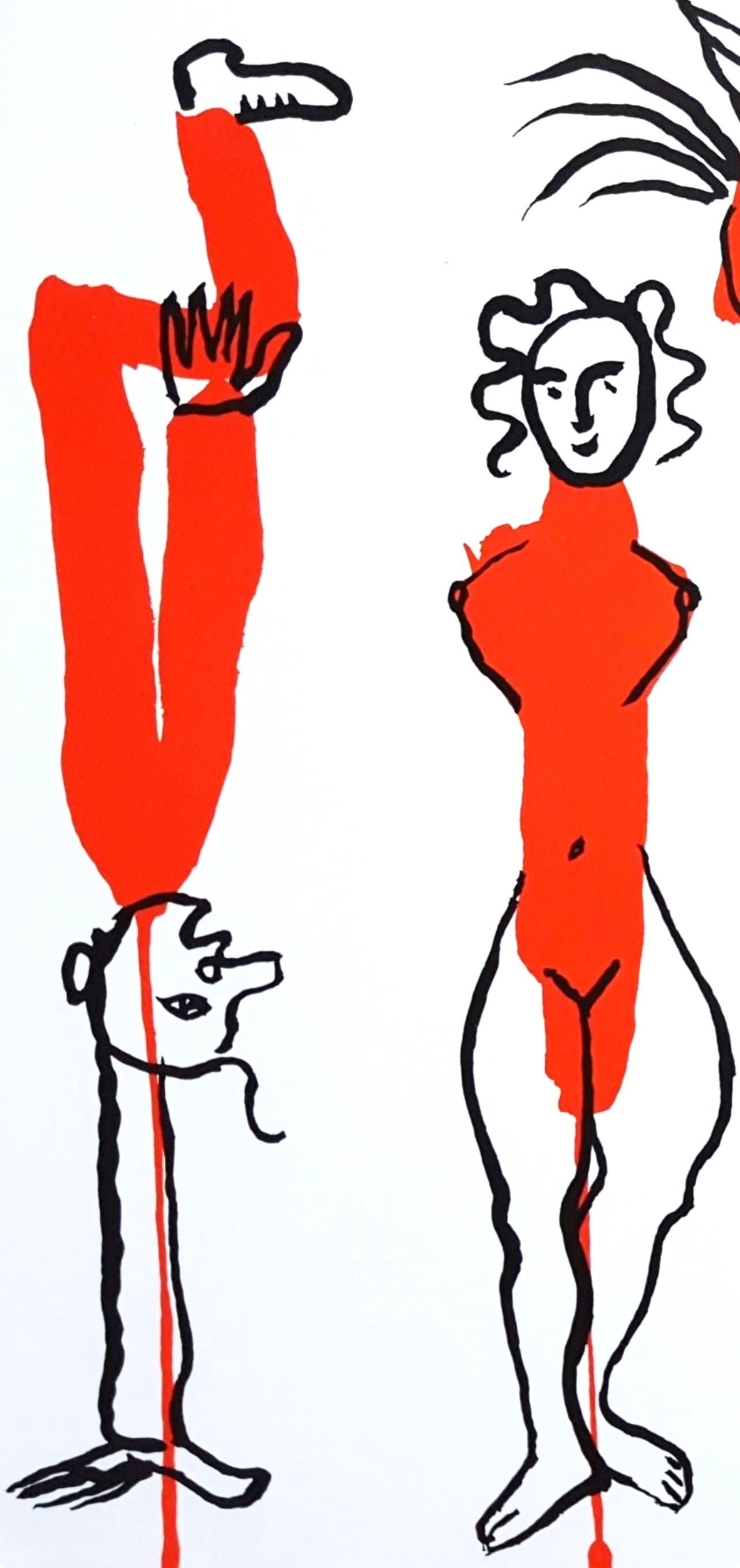 Composizione, Derrière le miroir - Print di Alexander Calder