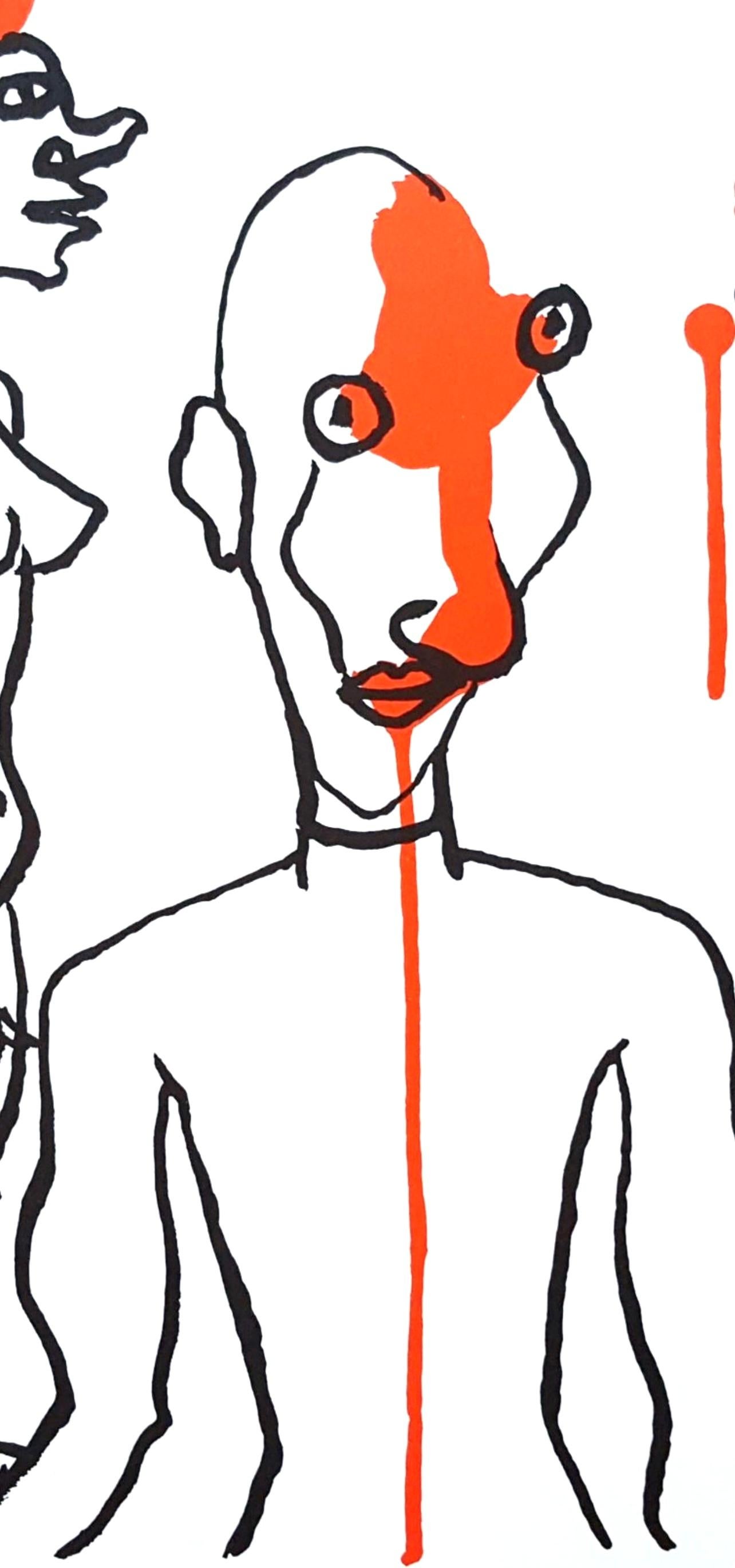 Composition, Derrière le miroir - Print de Alexander Calder
