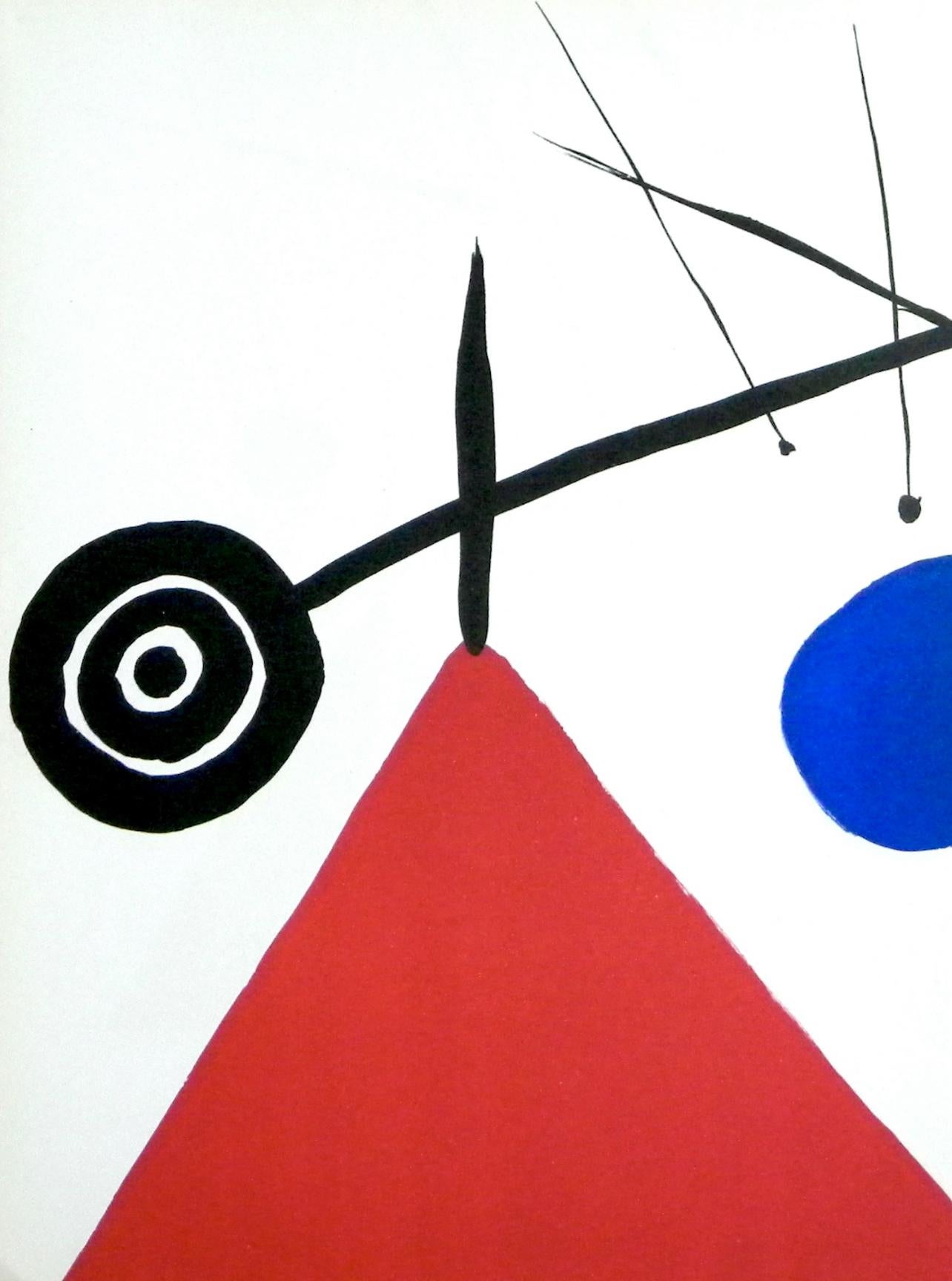 Zusammensetzung, Derrière le miroir – Print von Alexander Calder