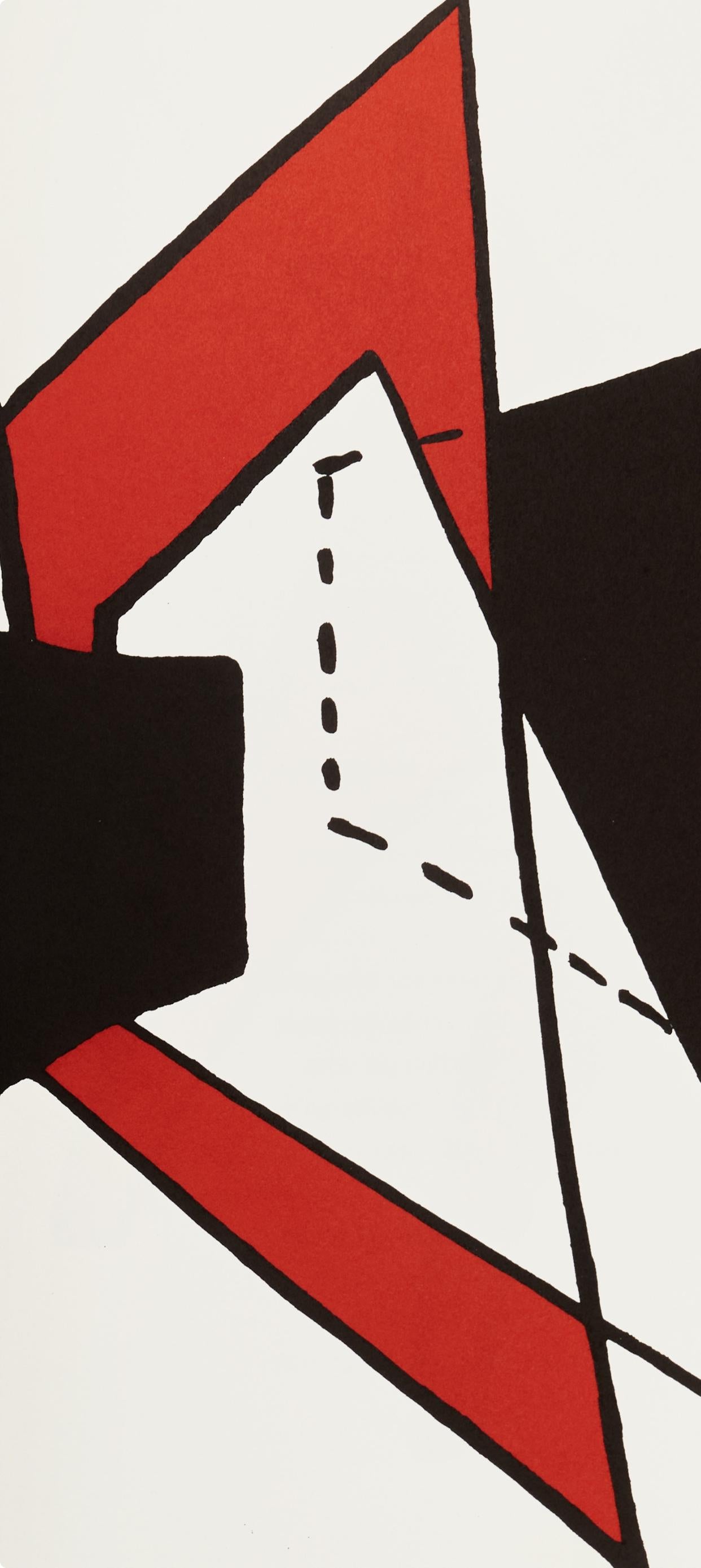 Composition, Derrière le miroir - Modern Print by Alexander Calder