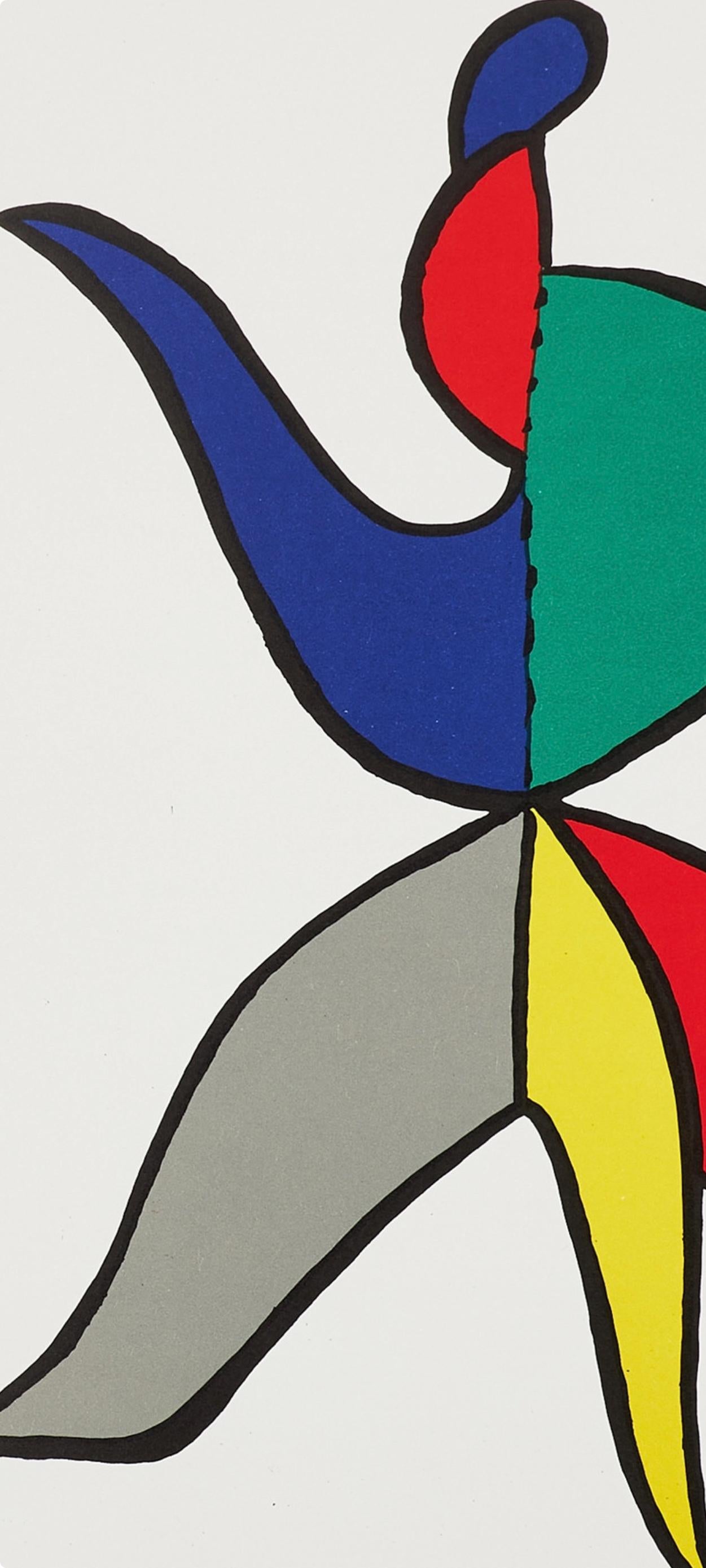 Composición, Derrière le miroir - Print Moderno de Alexander Calder