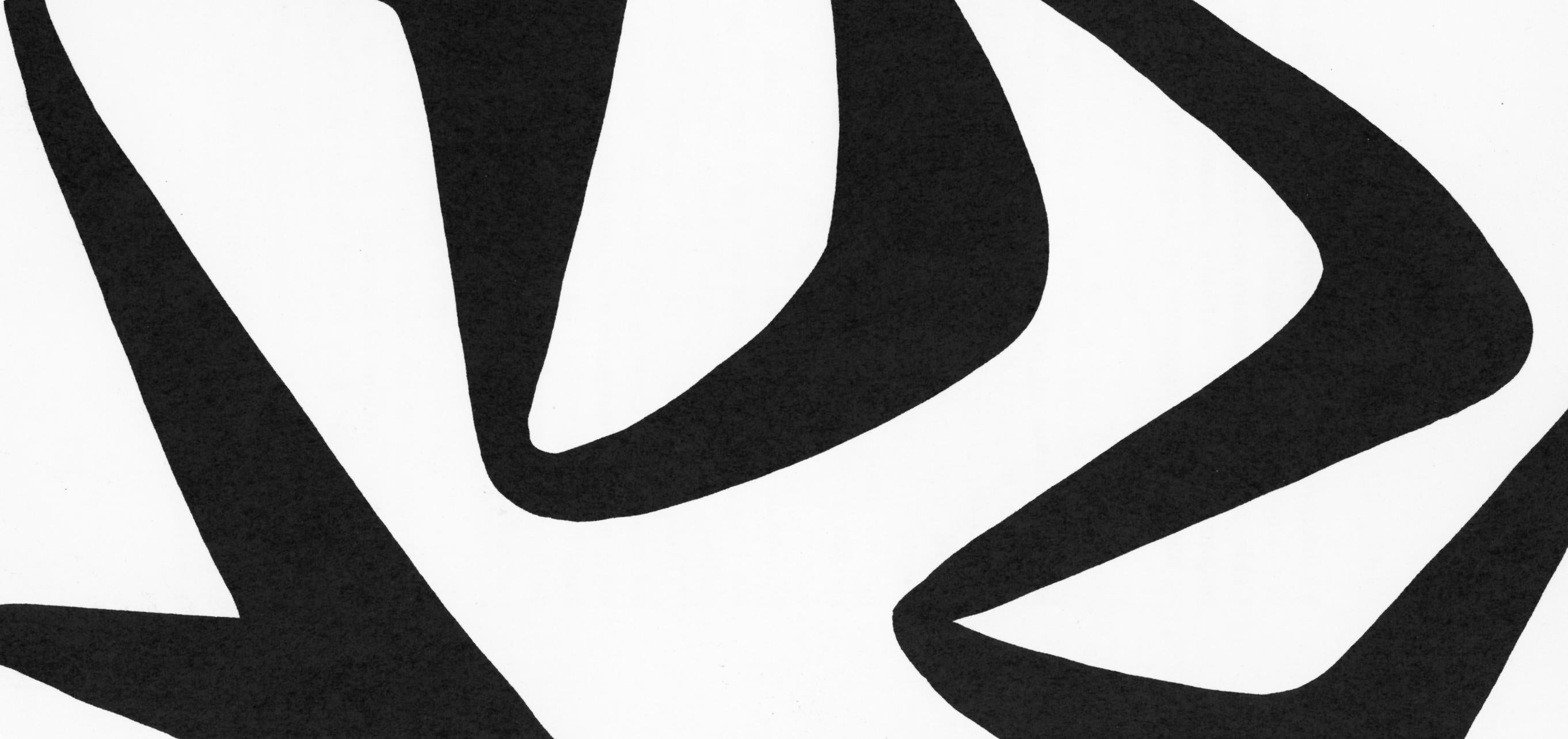 Composition, Derrière le miroir - Modern Print by Alexander Calder