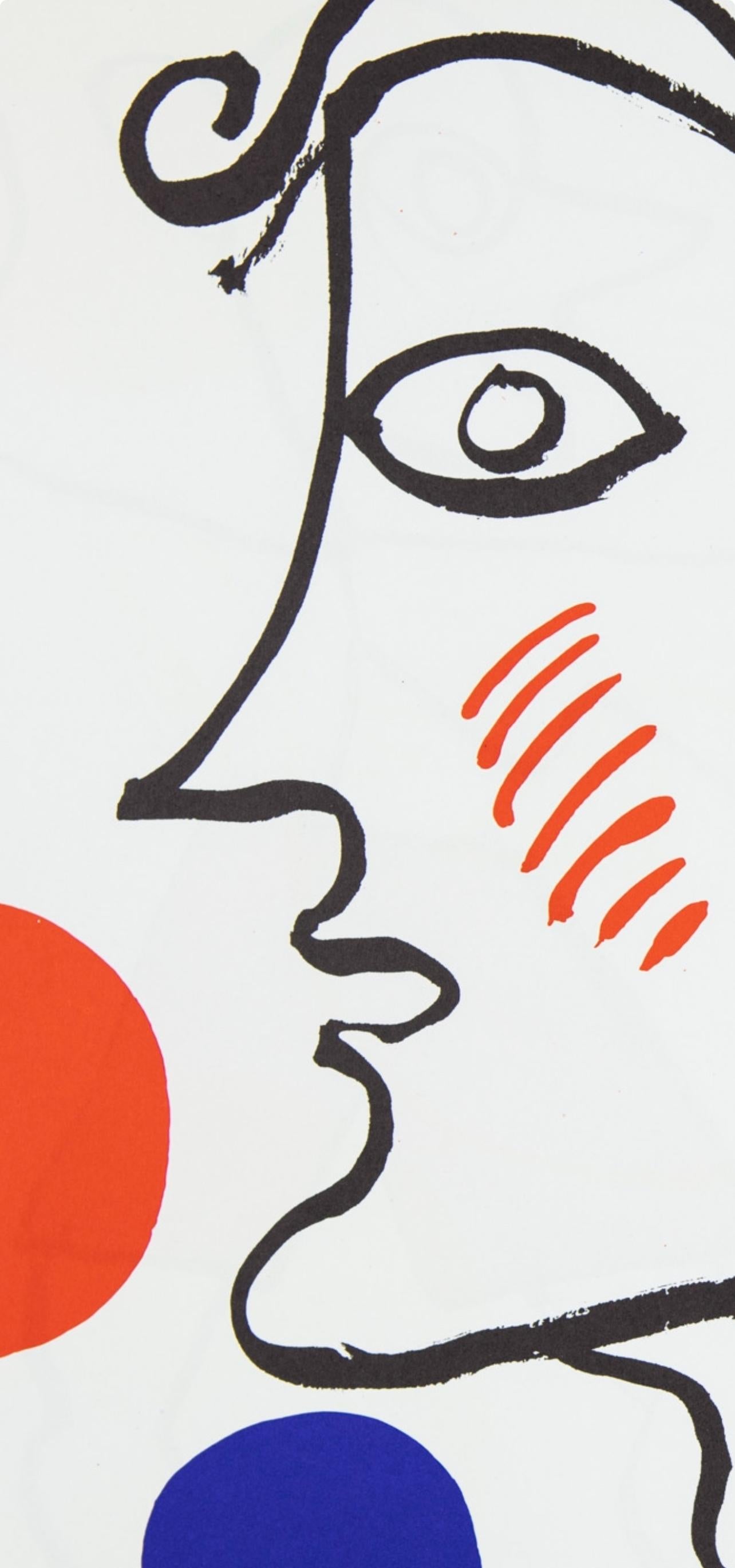 Zusammensetzung, Derrière le miroir (Moderne), Print, von Alexander Calder