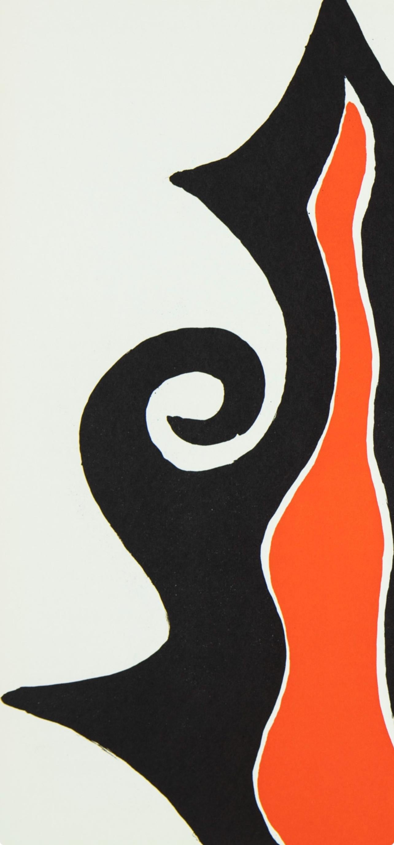 Composition, Derrière le miroir - Modern Print by Alexander Calder