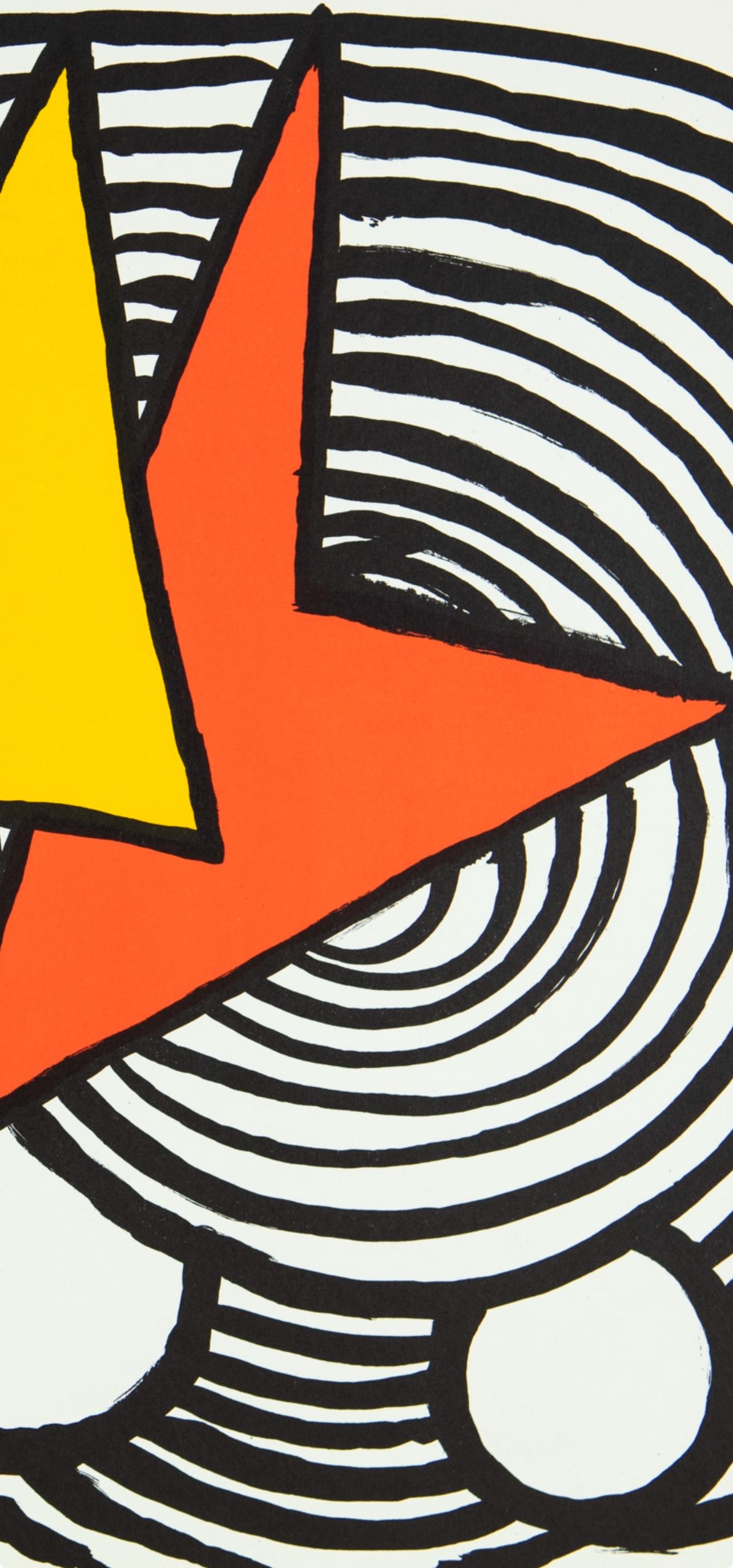 Composizione, Derrière le miroir - Print Moderno di Alexander Calder