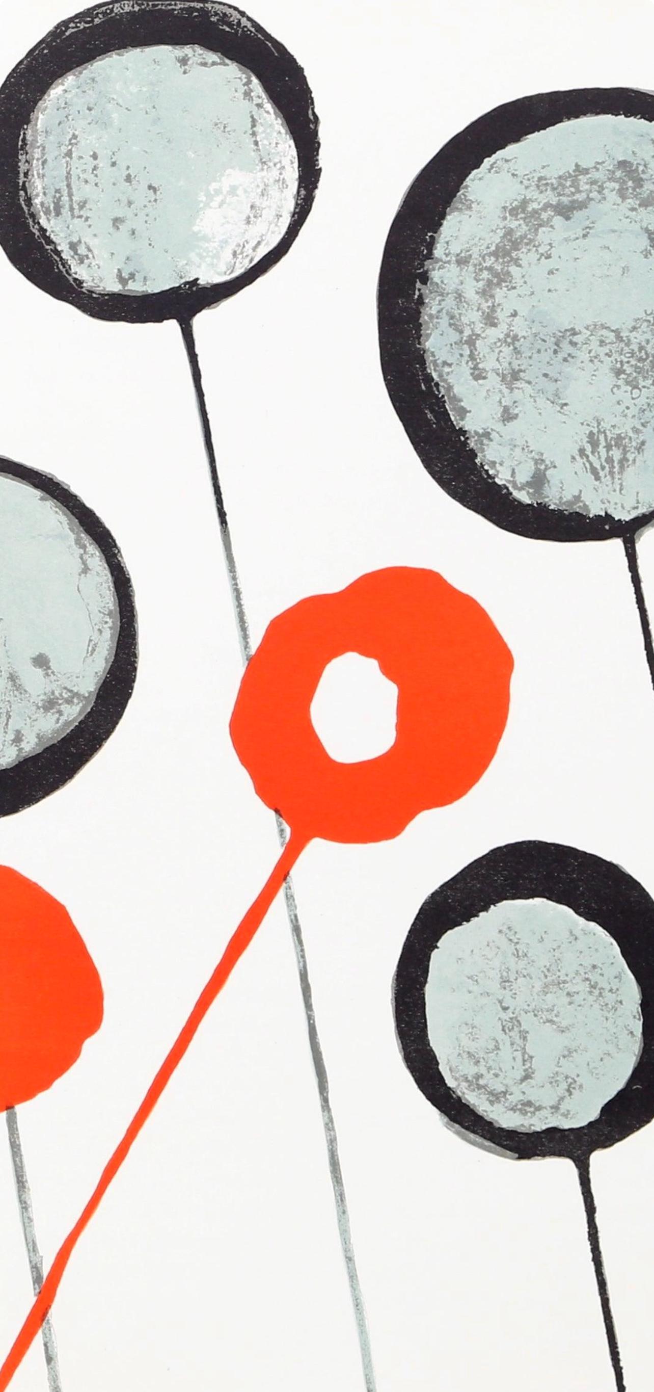Zusammensetzung, Derrière le miroir (Moderne), Print, von Alexander Calder