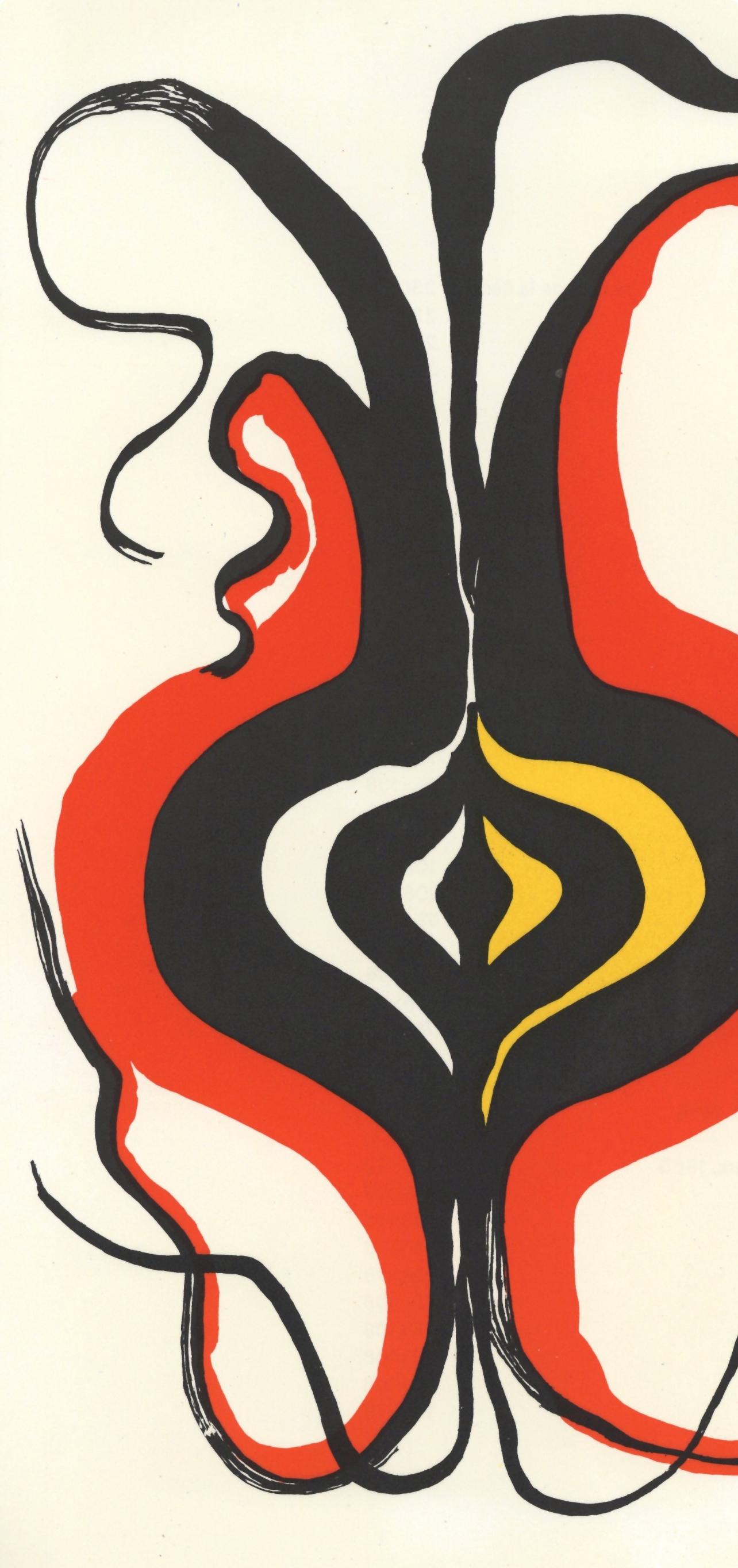 Zusammensetzung, Derrière le miroir (Moderne), Print, von Alexander Calder