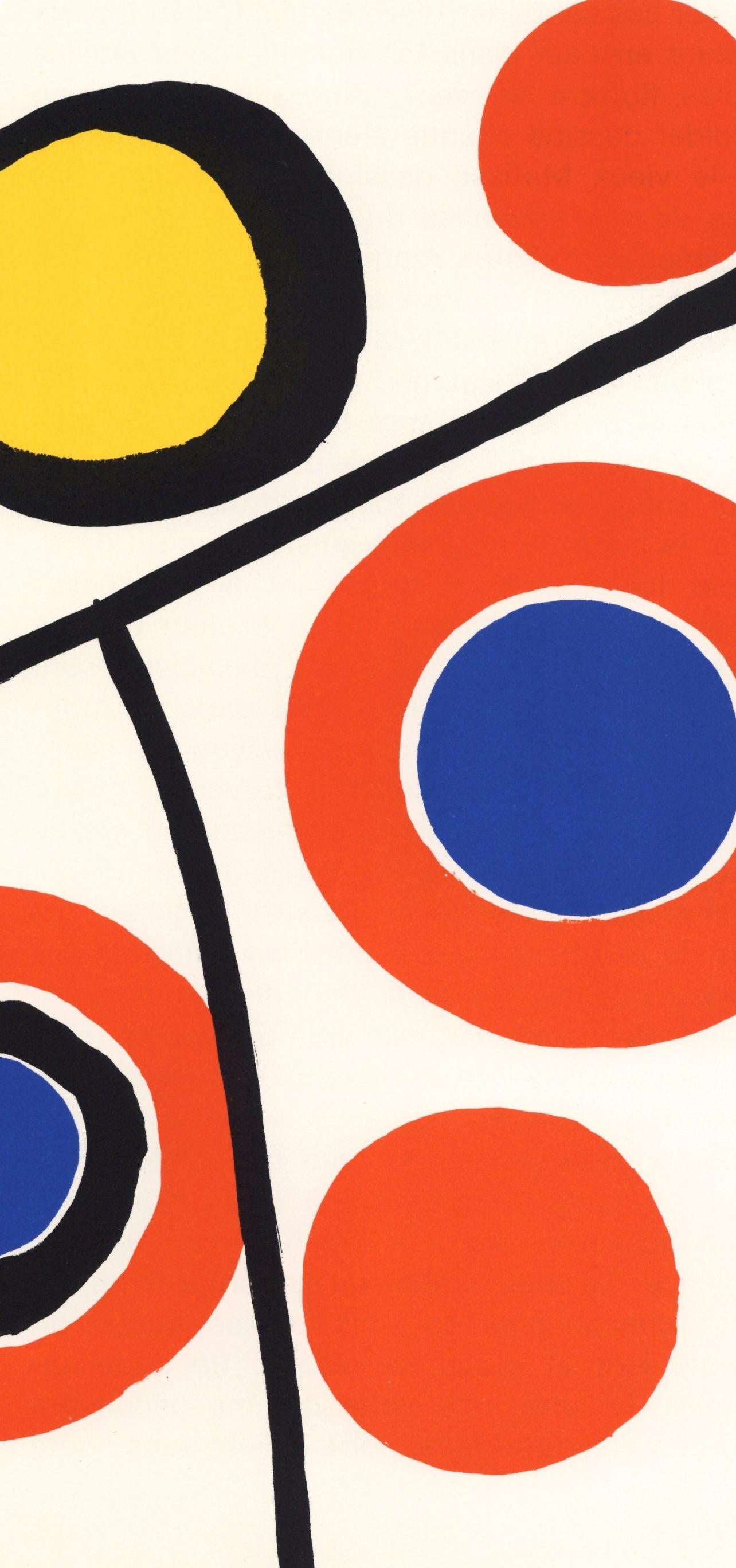 Composition, Derrière le miroir - Moderne Print par Alexander Calder