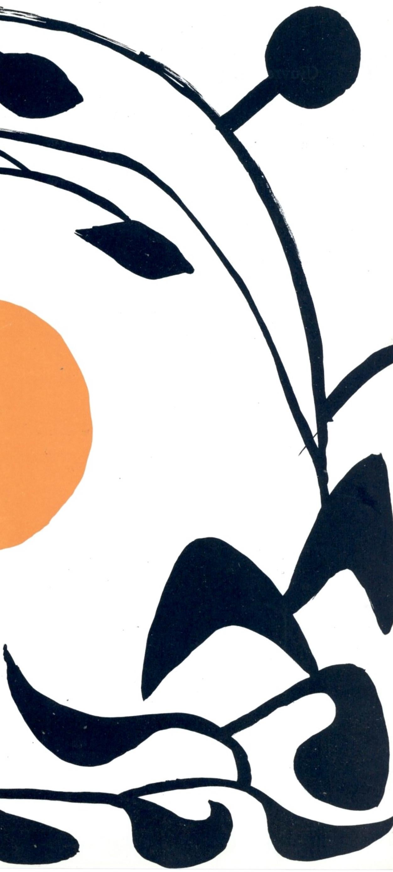 Composizione, Derrière le miroir - Print Moderno di Alexander Calder
