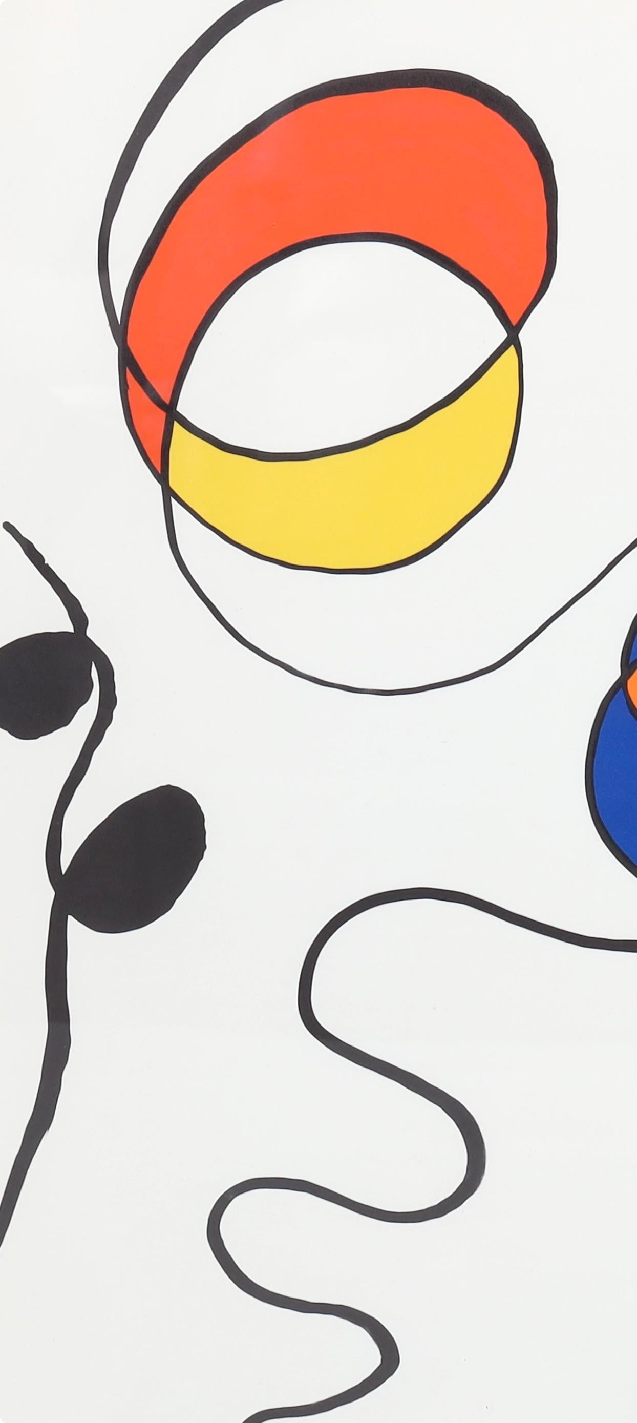 Composición, Derrière le miroir - Still-Life Print Gris de Alexander Calder
