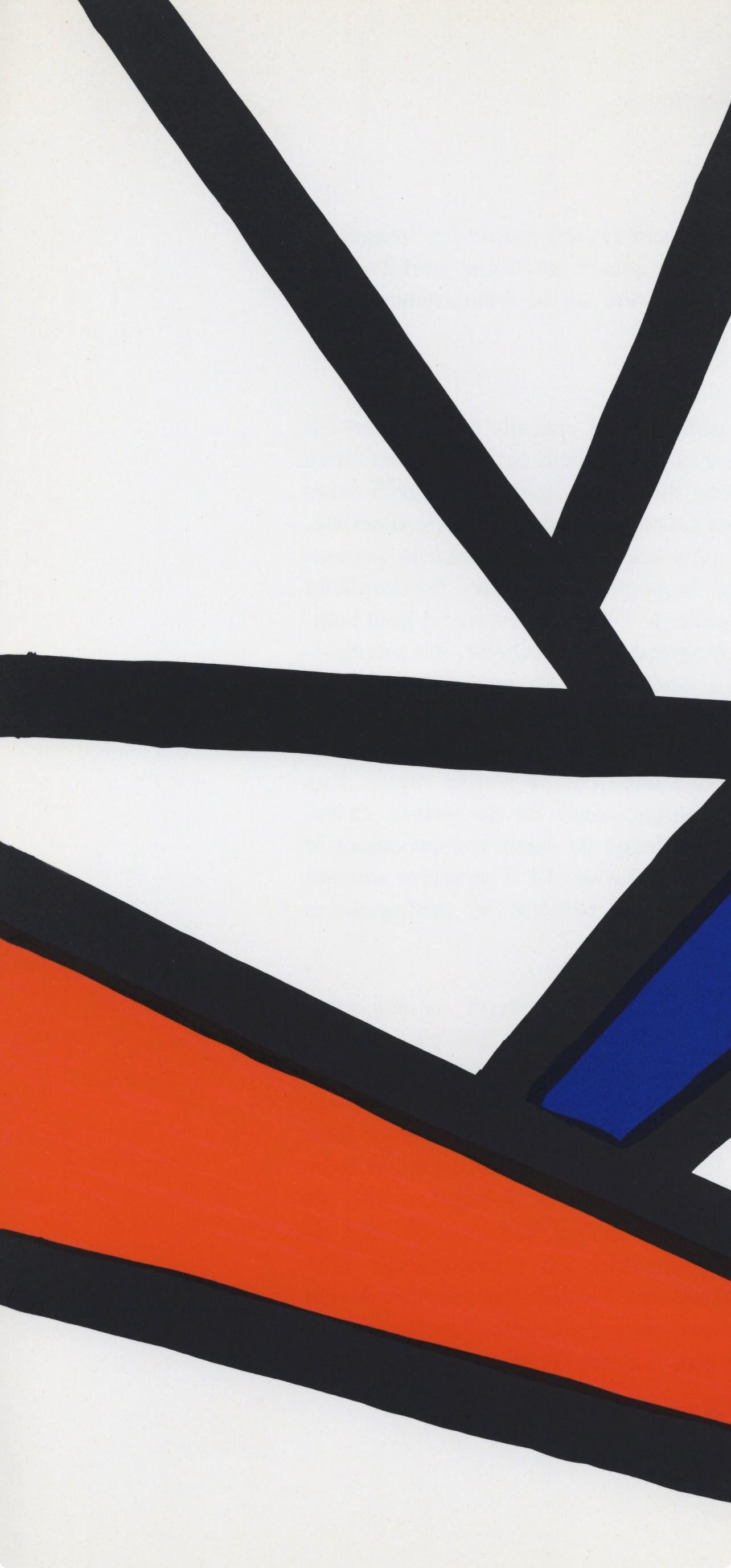 Composición, Derrière le miroir - Still-Life Print Gris de Alexander Calder
