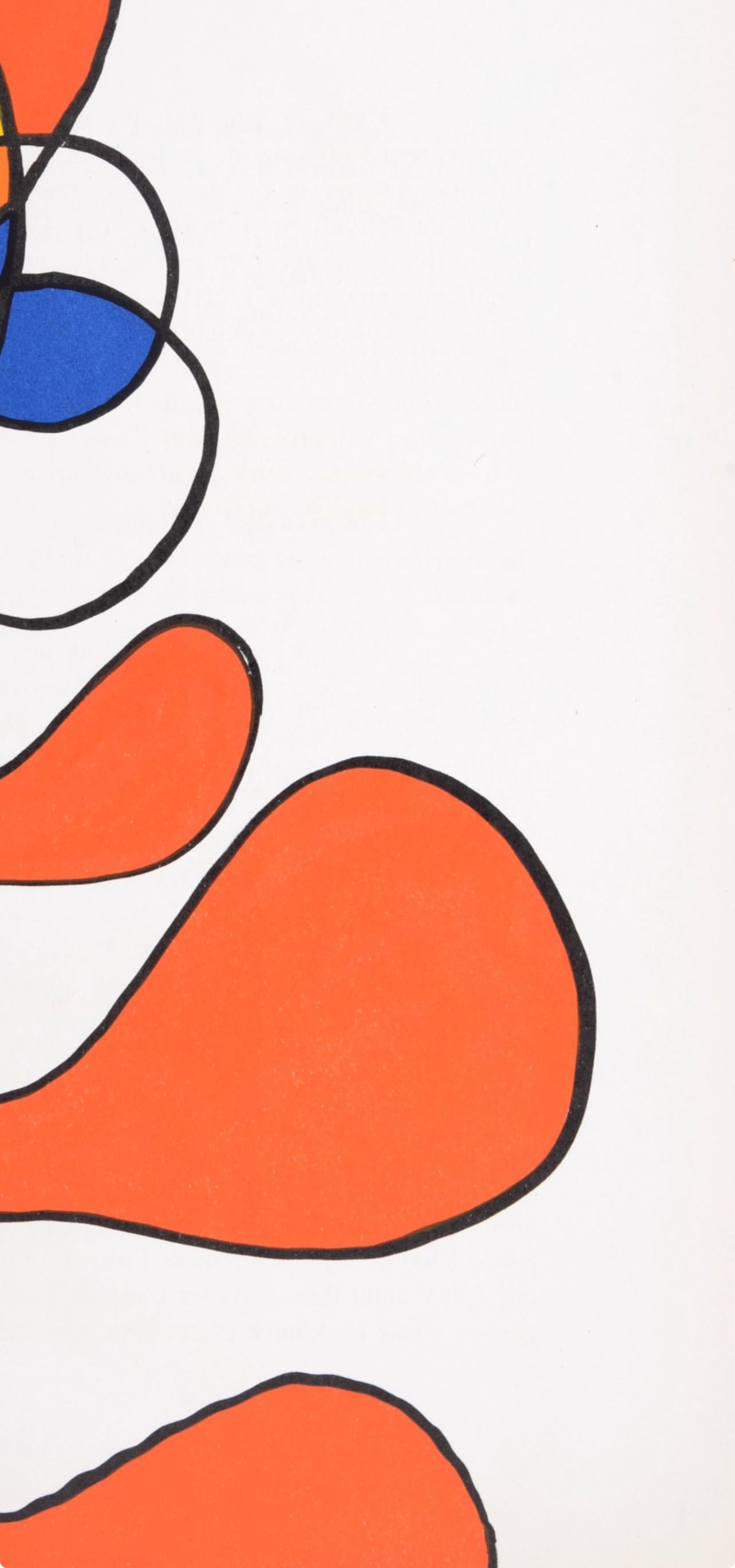 Composición, Derrière le miroir - Abstract Print Gris de Alexander Calder