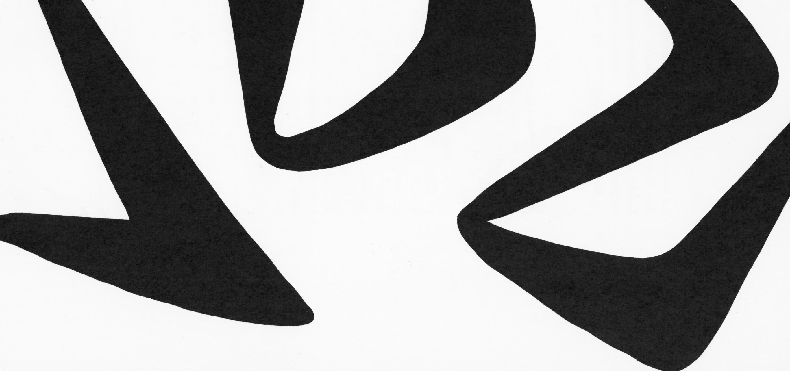 Composition, Derrière le miroir - Black Still-Life Print by Alexander Calder
