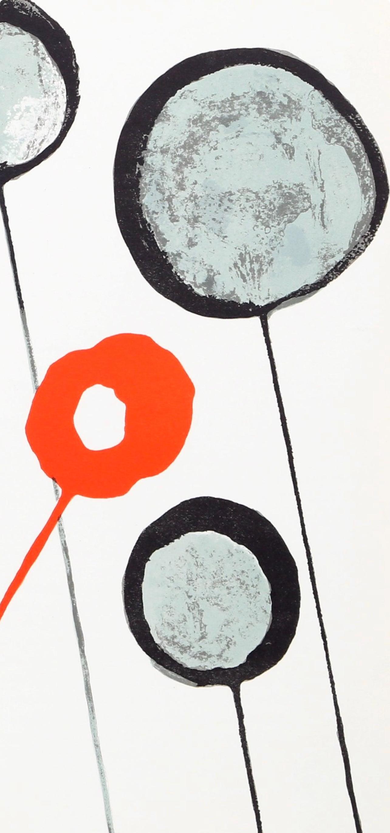Zusammensetzung, Derrière le miroir (Grau), Still-Life Print, von Alexander Calder