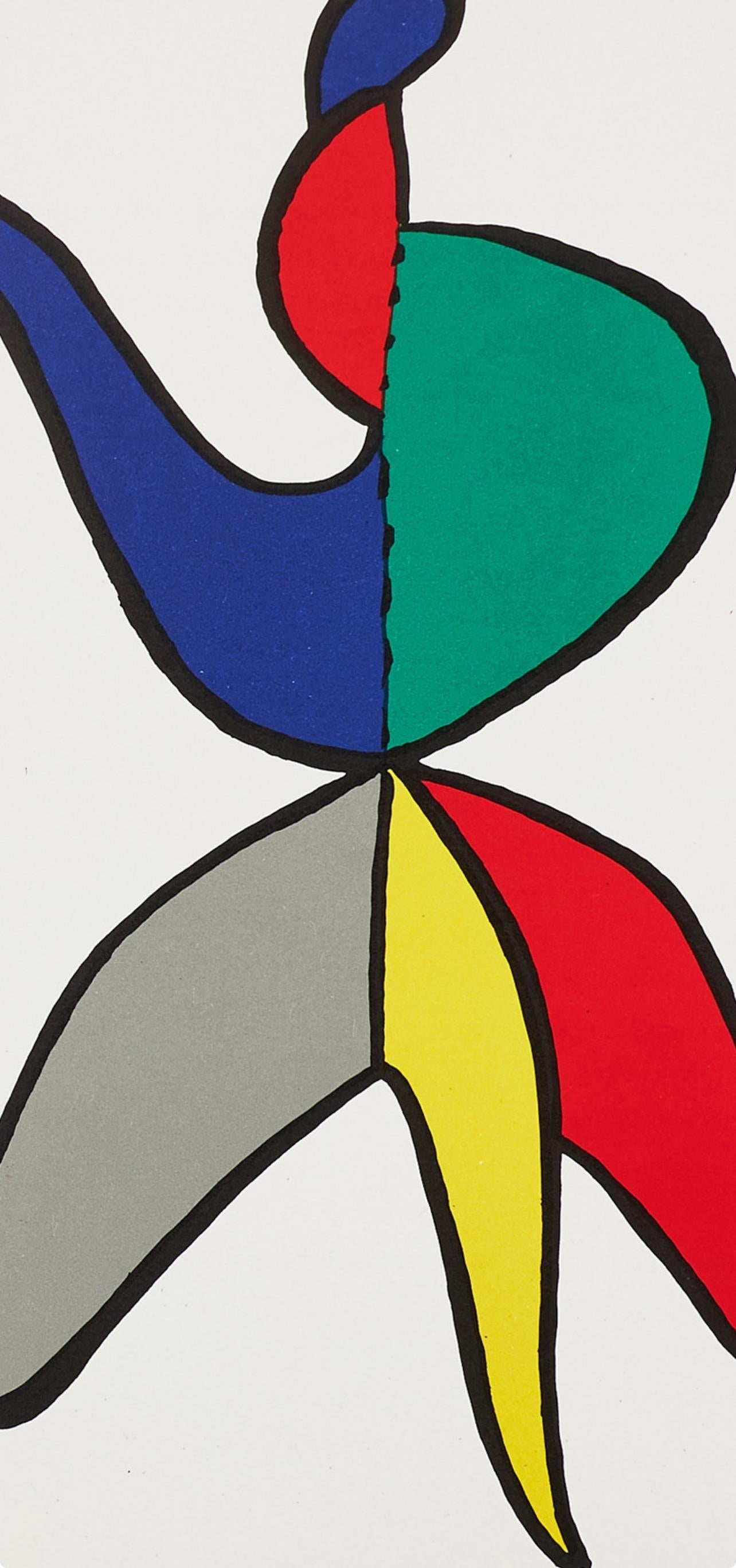 Lithograph on vélin paper. Paper Size: 15 x 22 inches, with centerfold, as issued. Inscription: Unsigned and unnumbered, as issued. Notes: From  the folio, Derrière le miroir, N° 141, 1963. Published by Aimé Maeght, Éditeur, Paris; printed by