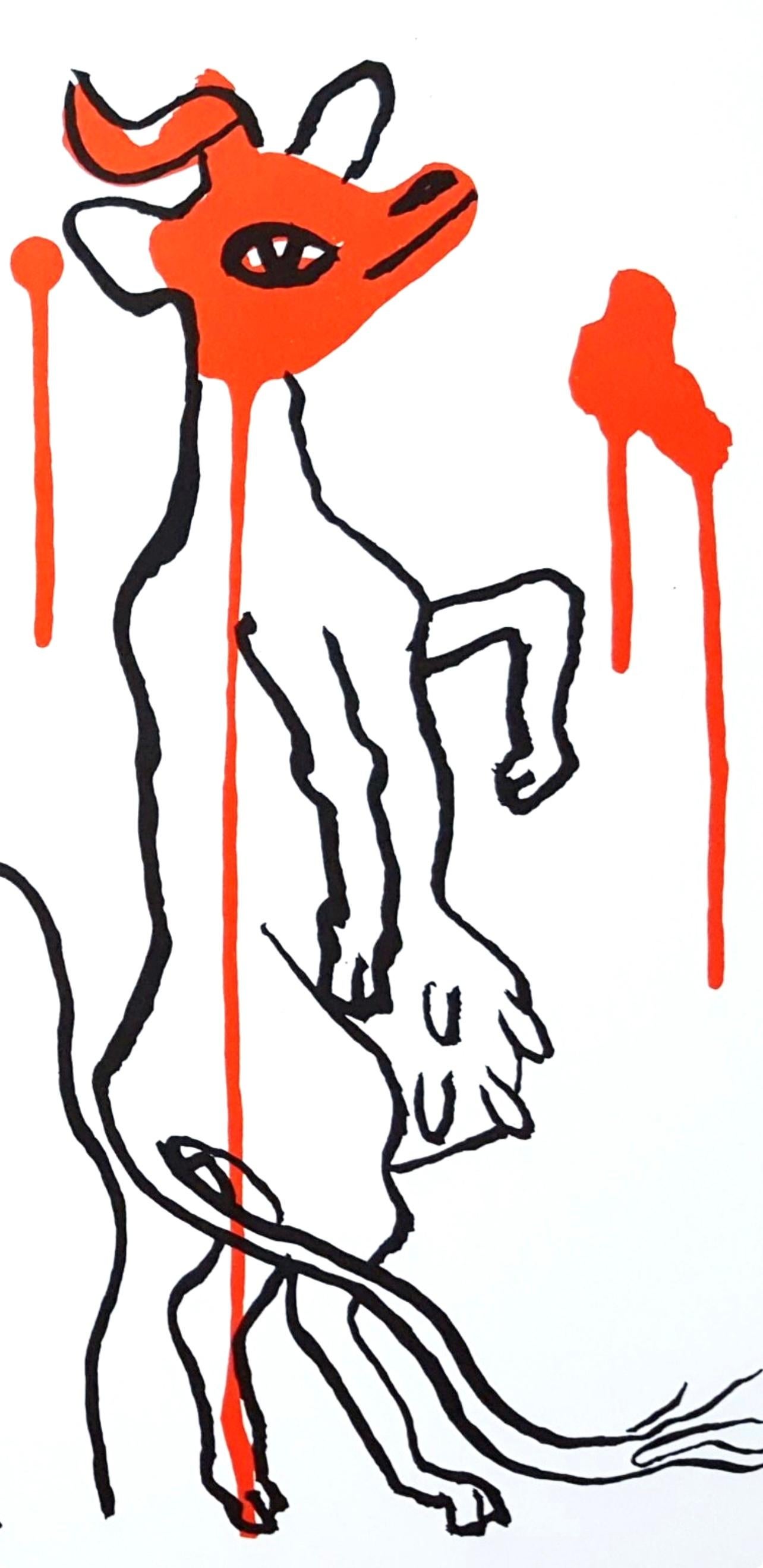 Lithograph on vélin paper. Paper Size: 15 x 11 inches. Inscription: Unsigned and unnumbered, as issued. Notes: From the folio, Derrière le miroir, N° 156, 1966. Published by Aimé Maeght, Éditeur, Paris; printed by Éditions Pierre à Feu, Galerie