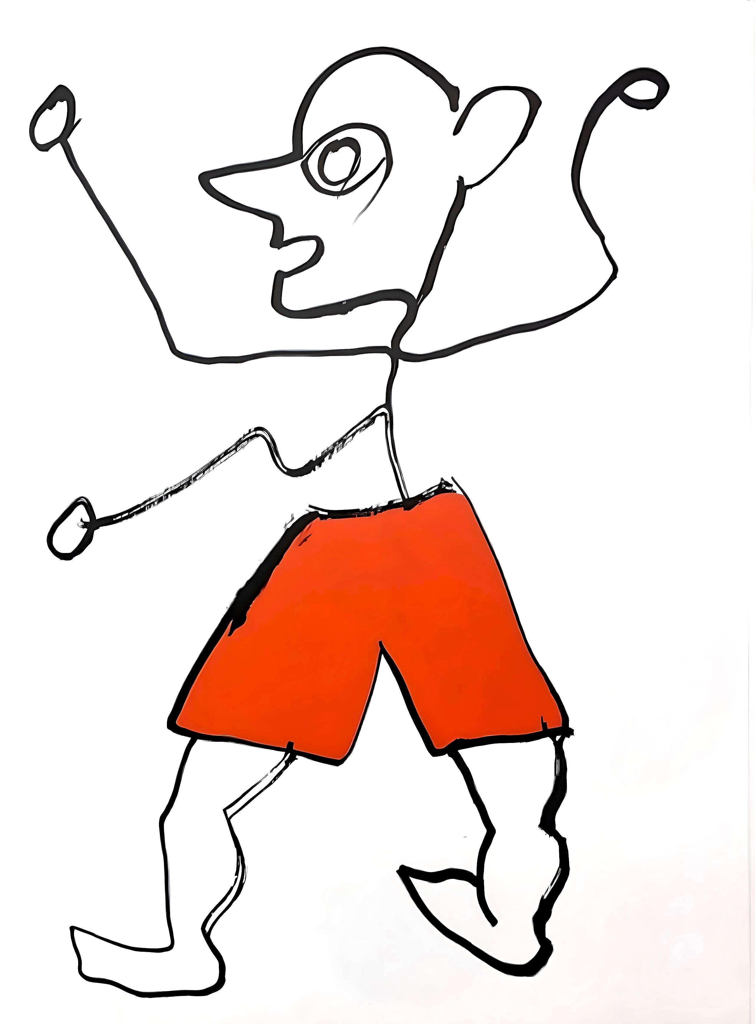 Figurative Print de Alexander Calder - Composición, Derrière le miroir