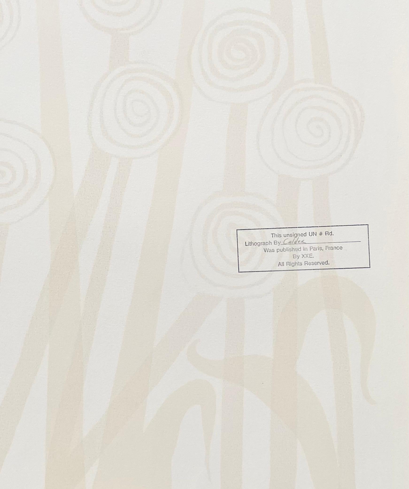 Composition, Magie Eolienne Portfolio, Alexander Calder 2