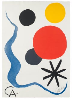 Composition - Etching & Aquatint by Alexander Calder - circa 1971