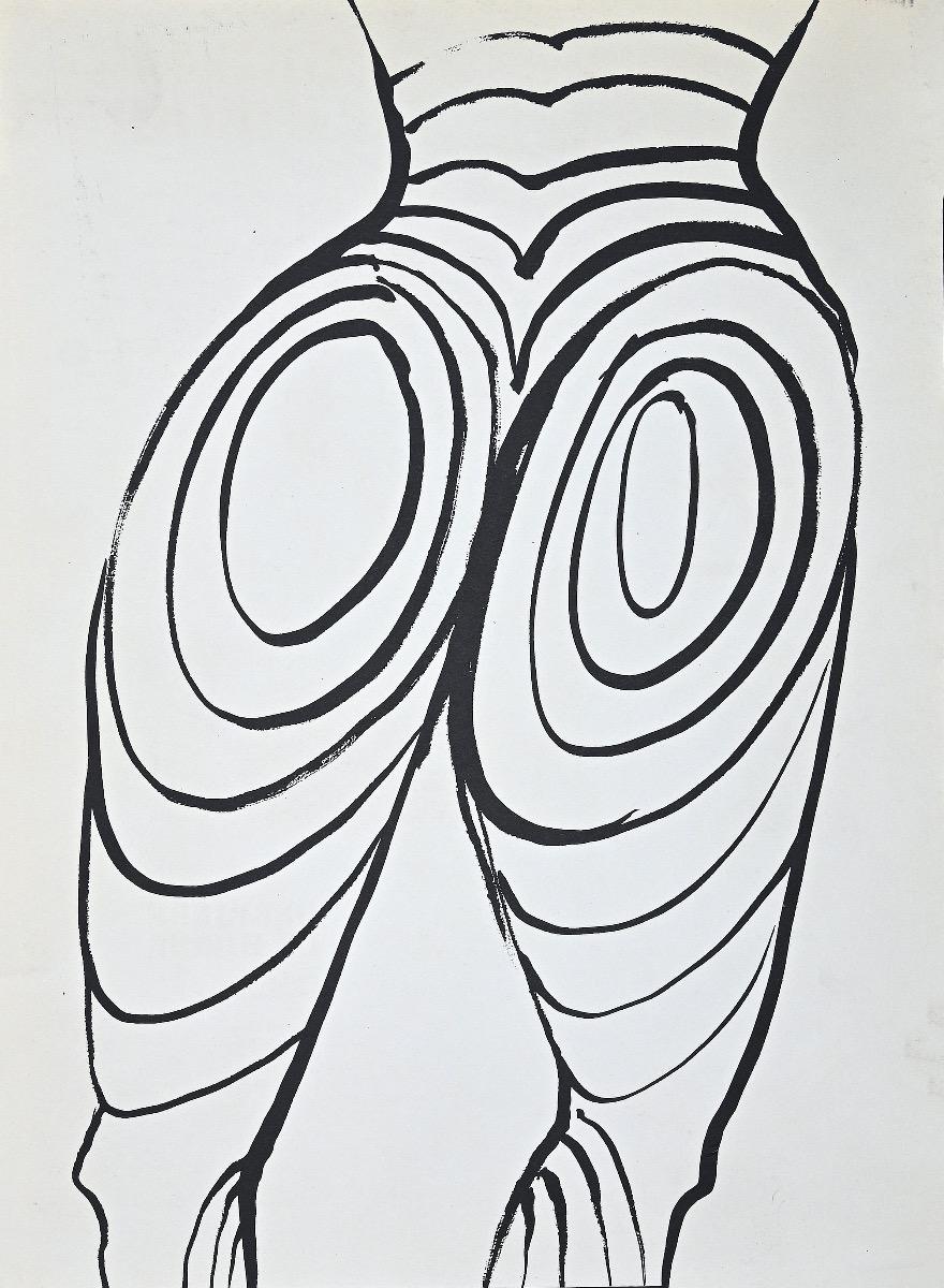 Composition is an original lithography print realized by Alexander Calder in 1968 for the Art Magazine "Derrière Le Miroir", no. 173.

Good conditions.

On the back of the artwork there is an iscription.