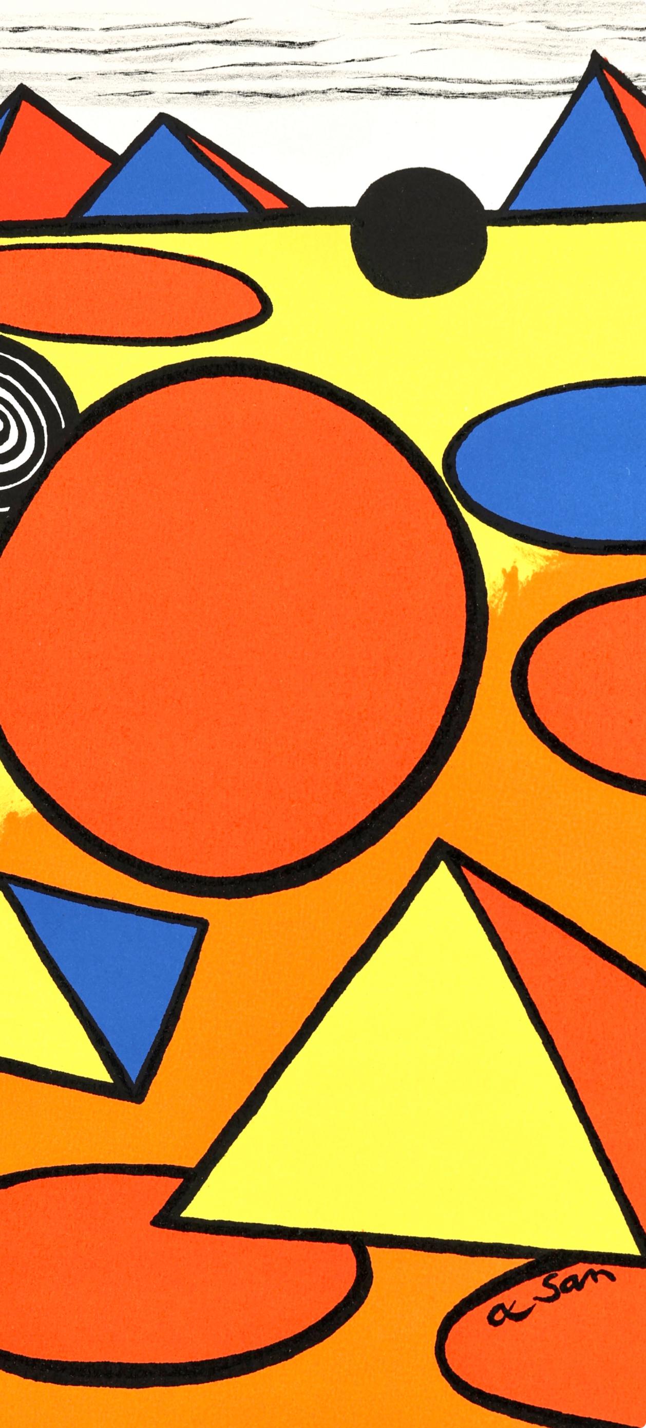 Composizione, San Lazzaro e i suoi amici, XXe siècle - Print Surrealismo di Alexander Calder